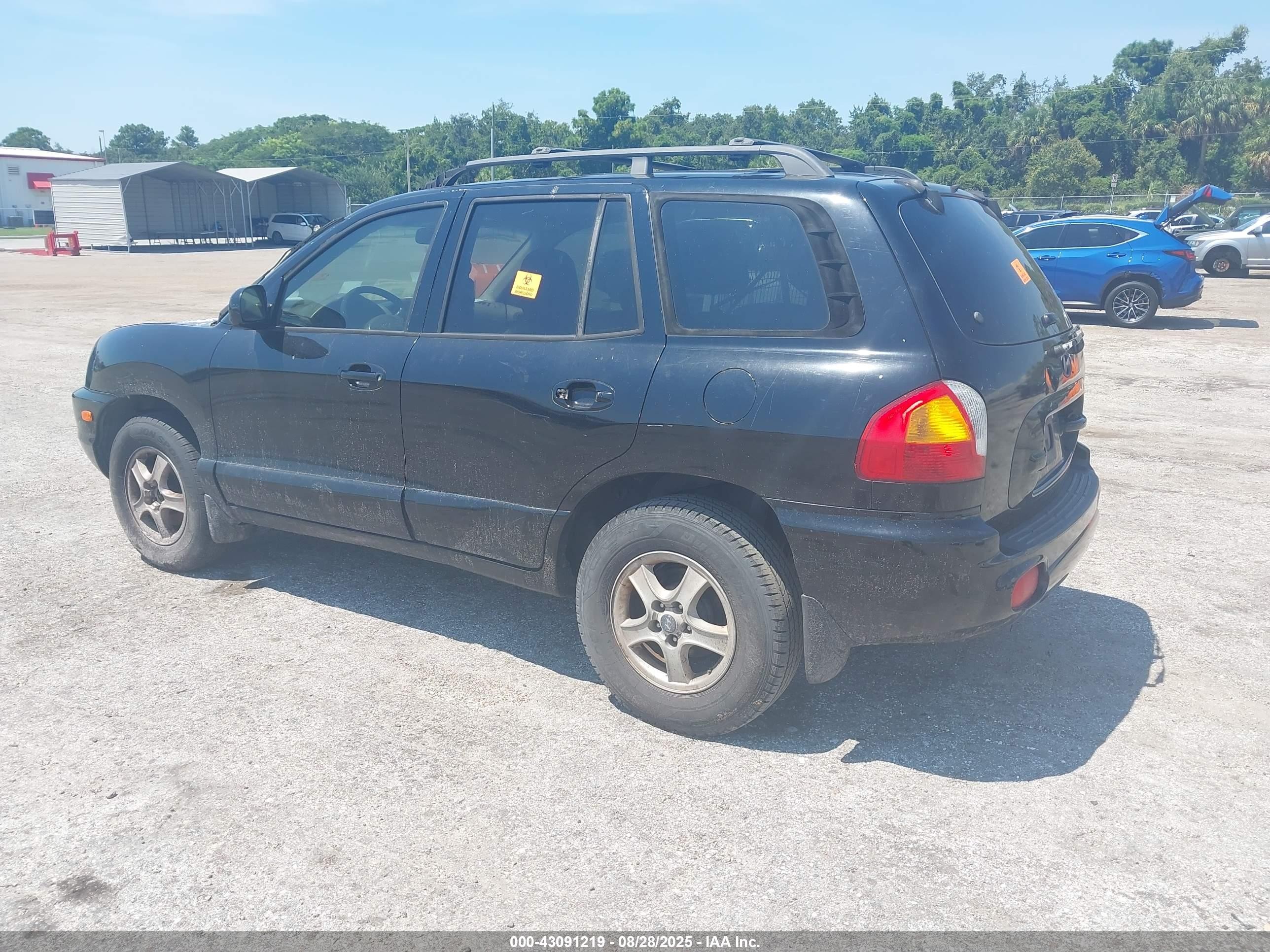 2001 Hyundai Santa Fe 2.7l V6 Gls/2.7l V6 Lx Black vin: KM8SC83D11U112289