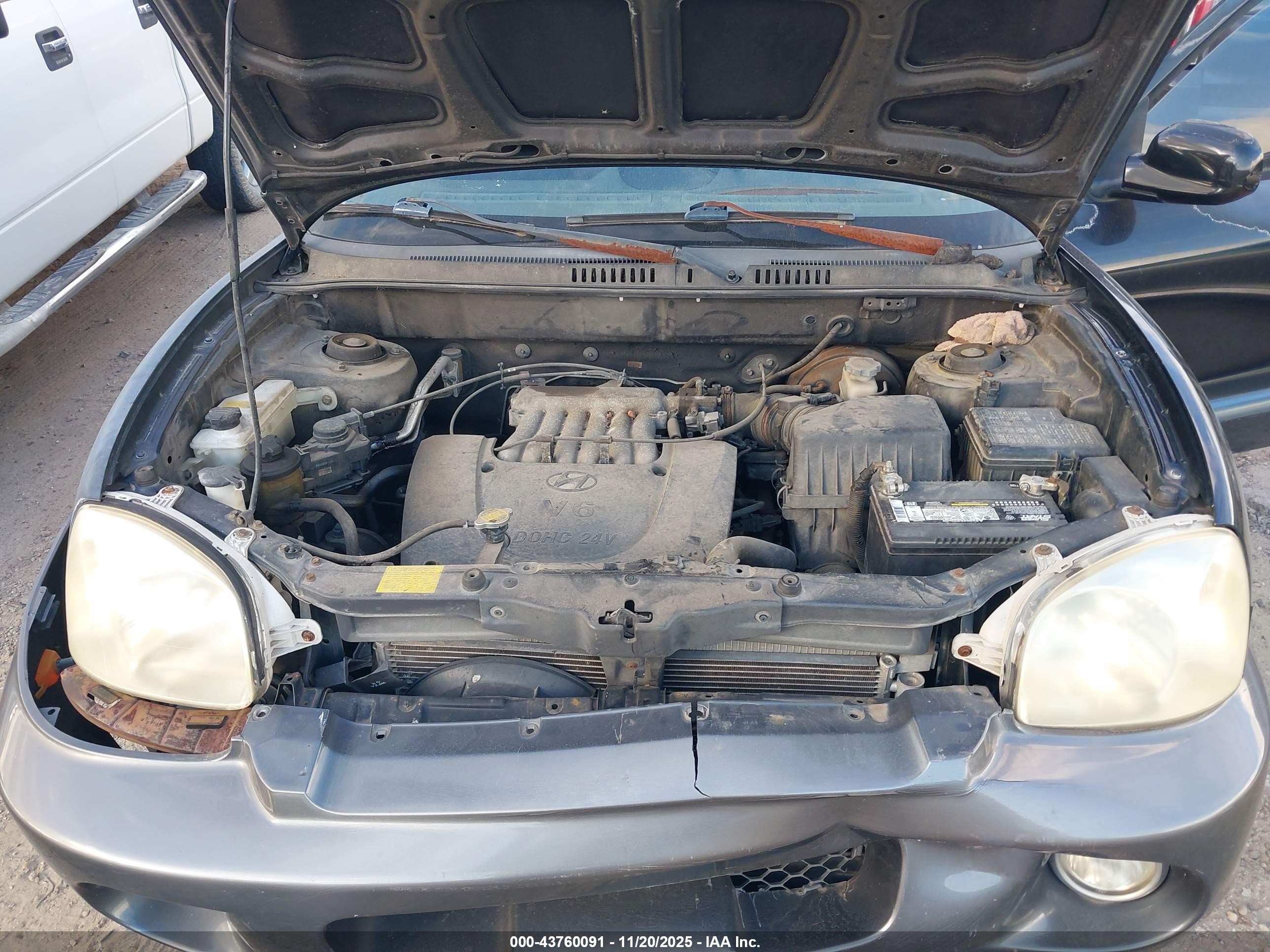 2001 Hyundai Santa Fe 2.7l V6 Gls/2.7l V6 Lx Черный vin: KM8SC83D11U126953