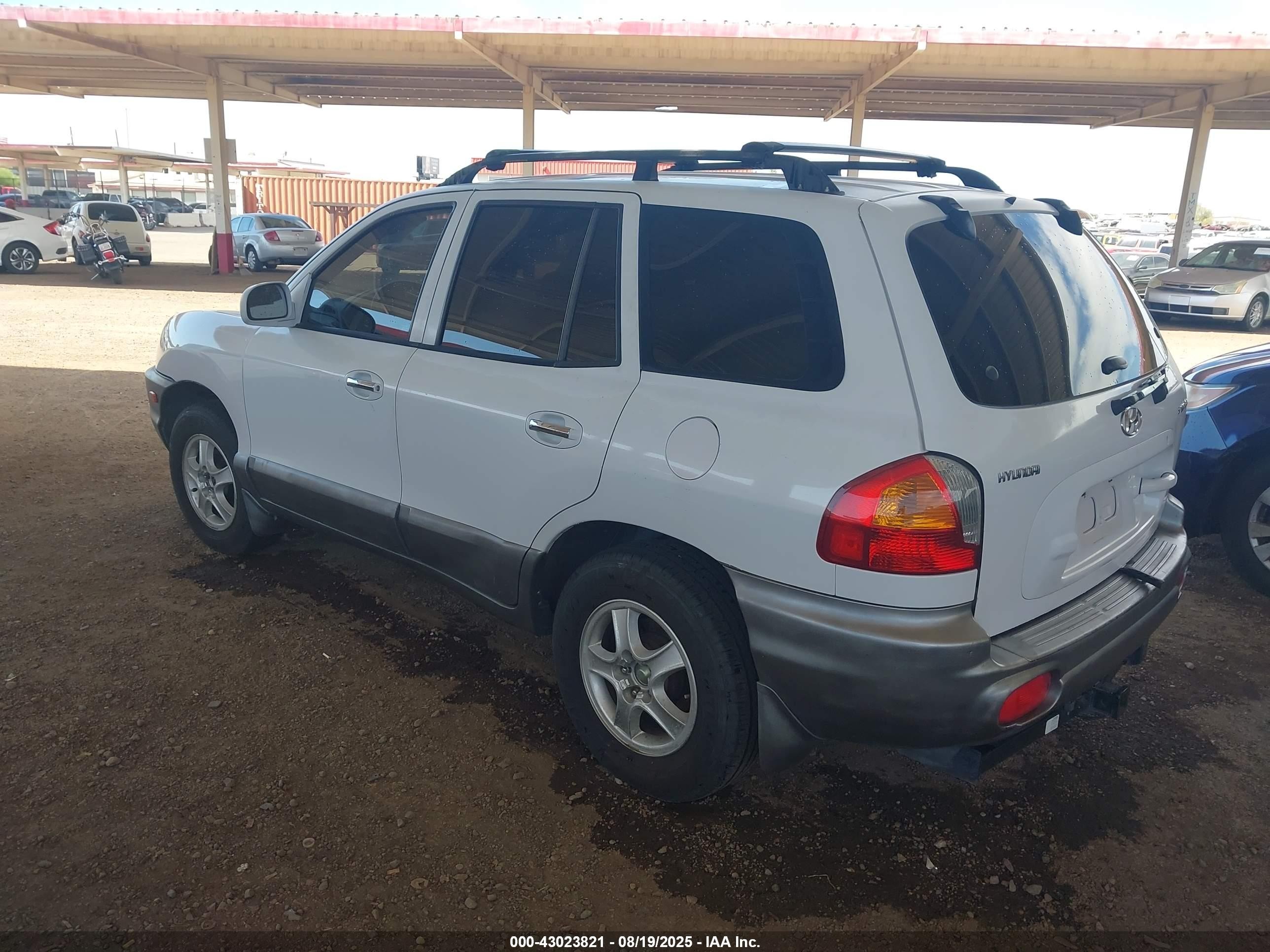 2001 Hyundai Santa Fe   White vin: KM8SC83D21U076418