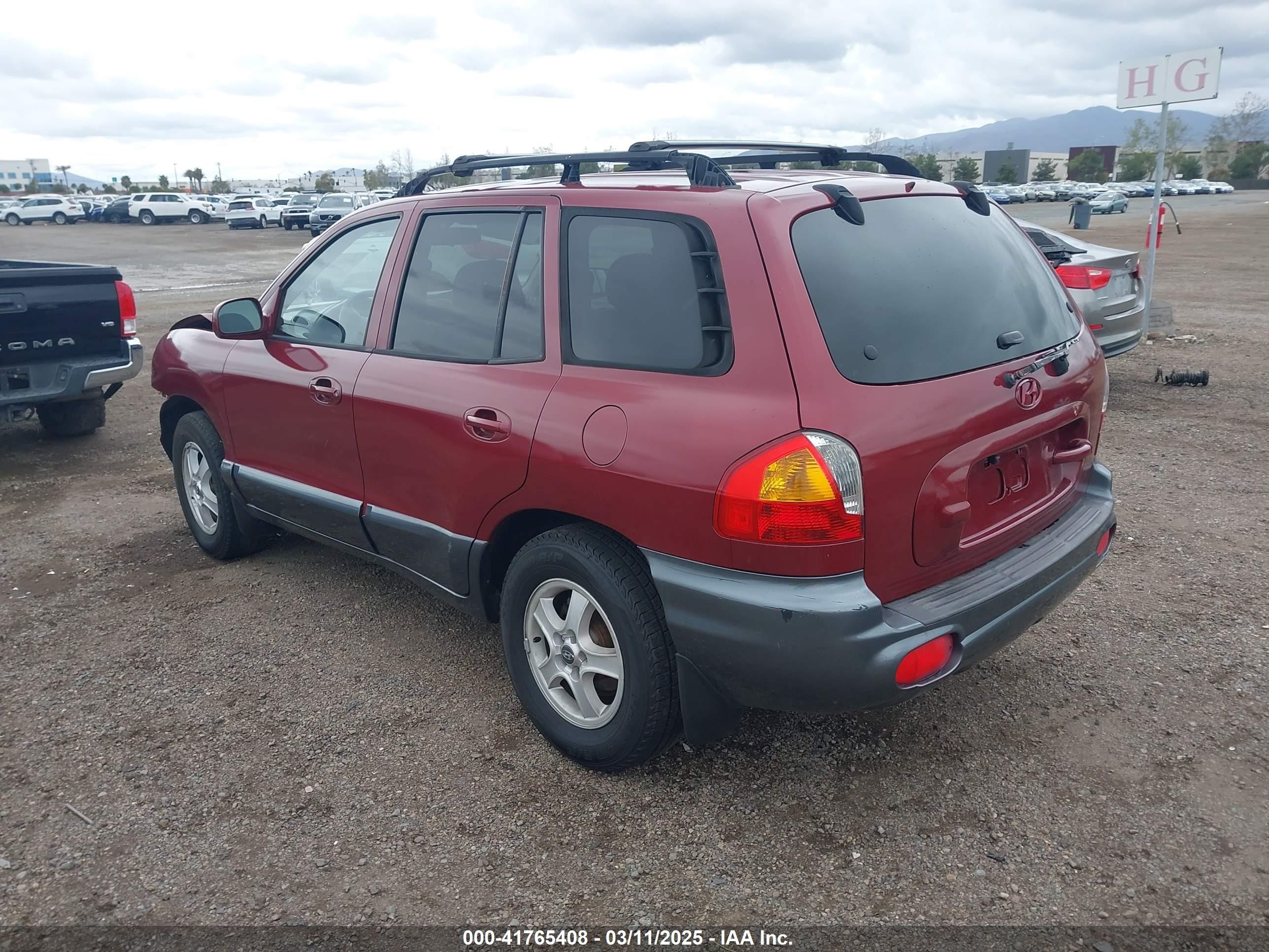 2001 Hyundai Santa Fe 2.7l V6 Gls/2.7l V6 Lx Maroon vin: KM8SC83D31U009181