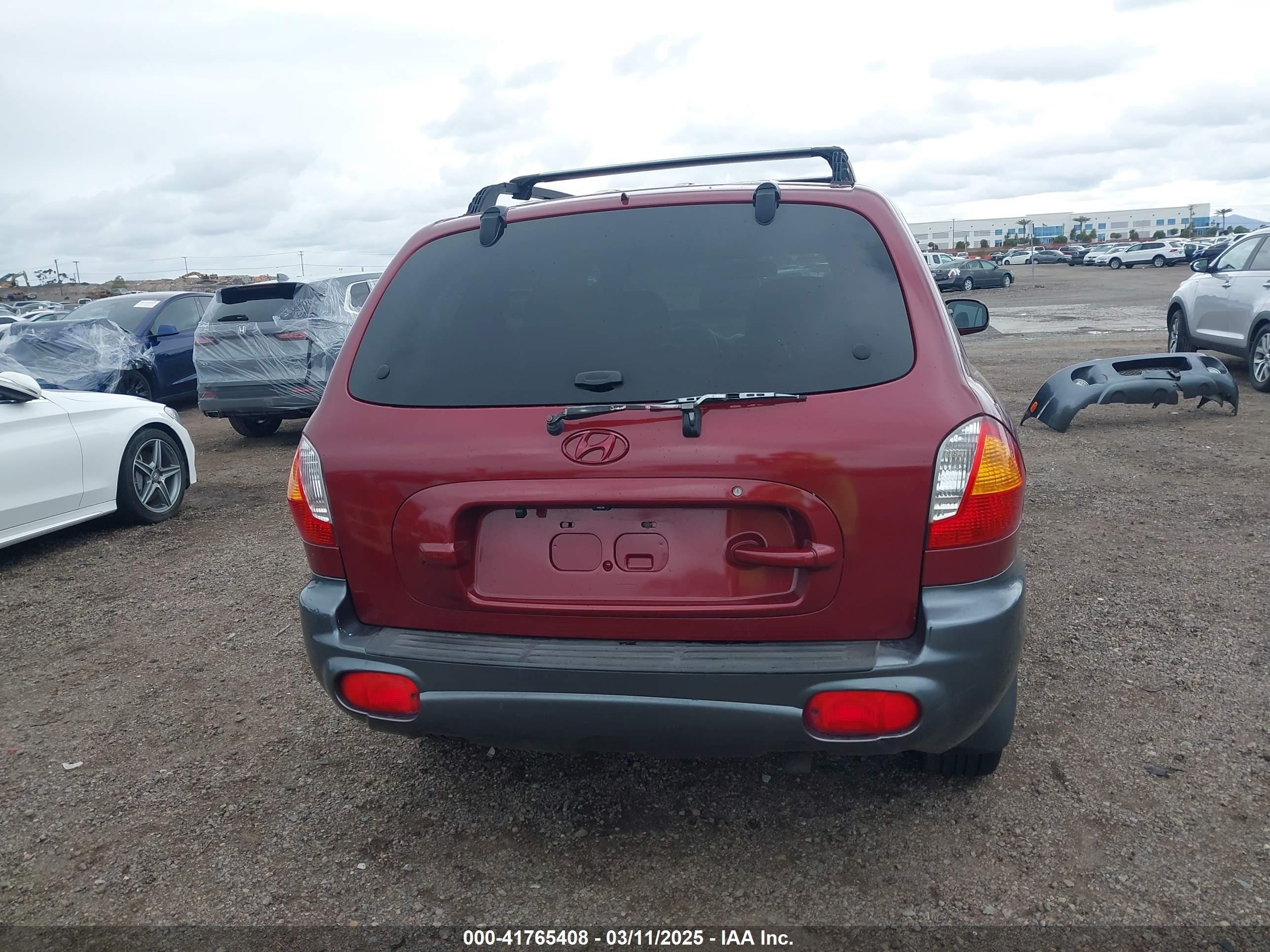 2001 Hyundai Santa Fe 2.7l V6 Gls/2.7l V6 Lx Maroon vin: KM8SC83D31U009181