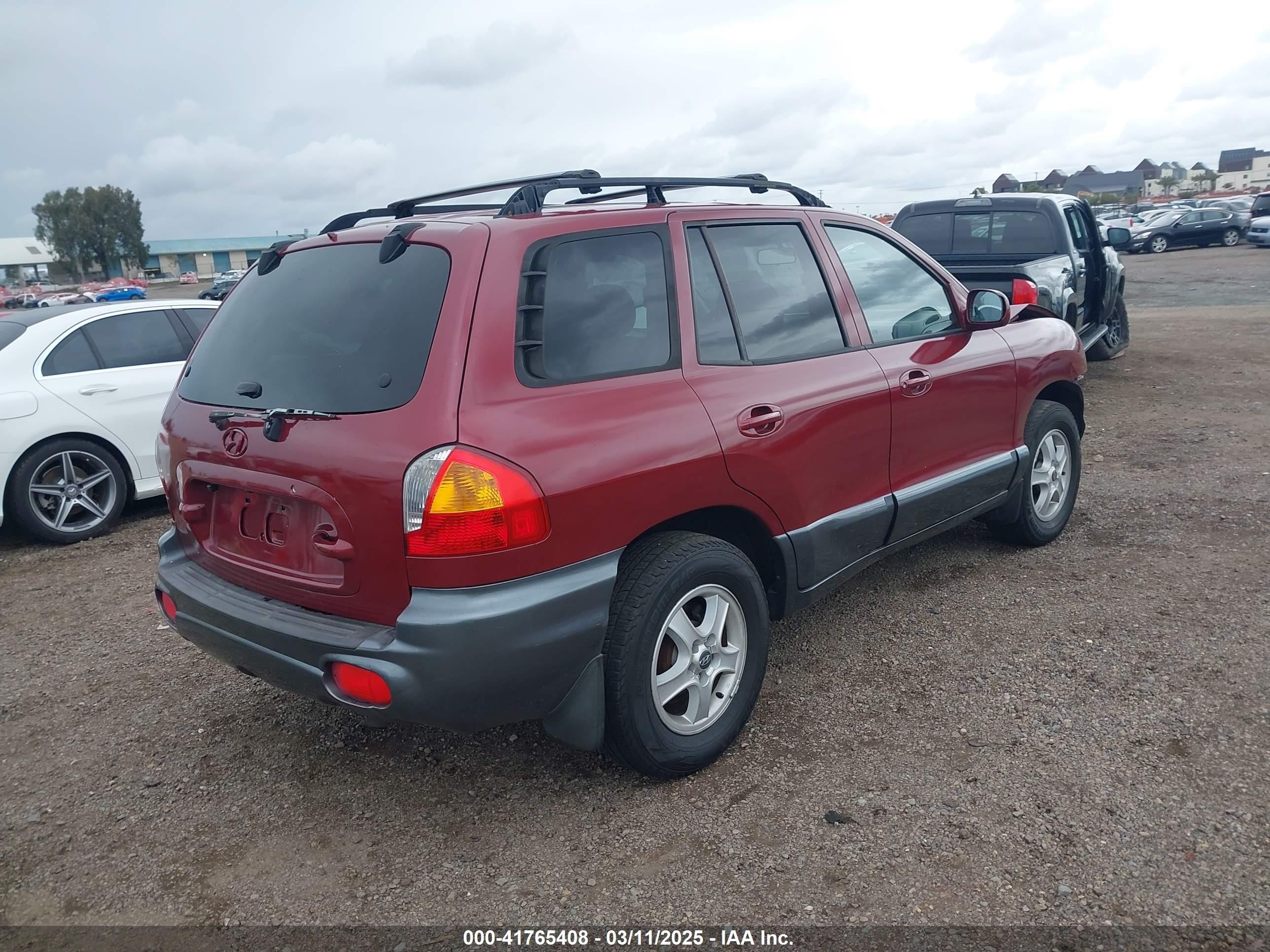 2001 Hyundai Santa Fe 2.7l V6 Gls/2.7l V6 Lx Maroon vin: KM8SC83D31U009181