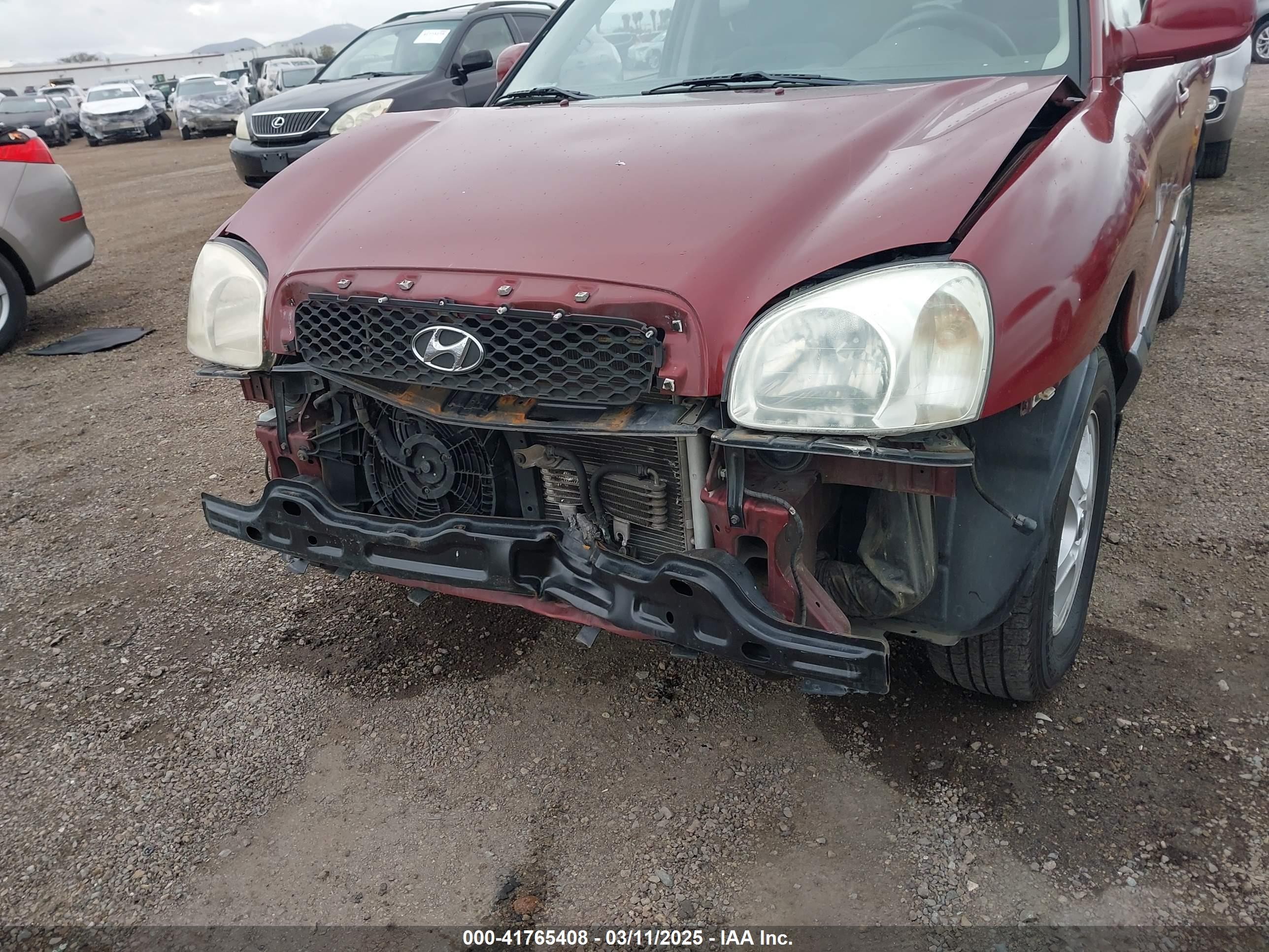 2001 Hyundai Santa Fe 2.7l V6 Gls/2.7l V6 Lx Maroon vin: KM8SC83D31U009181