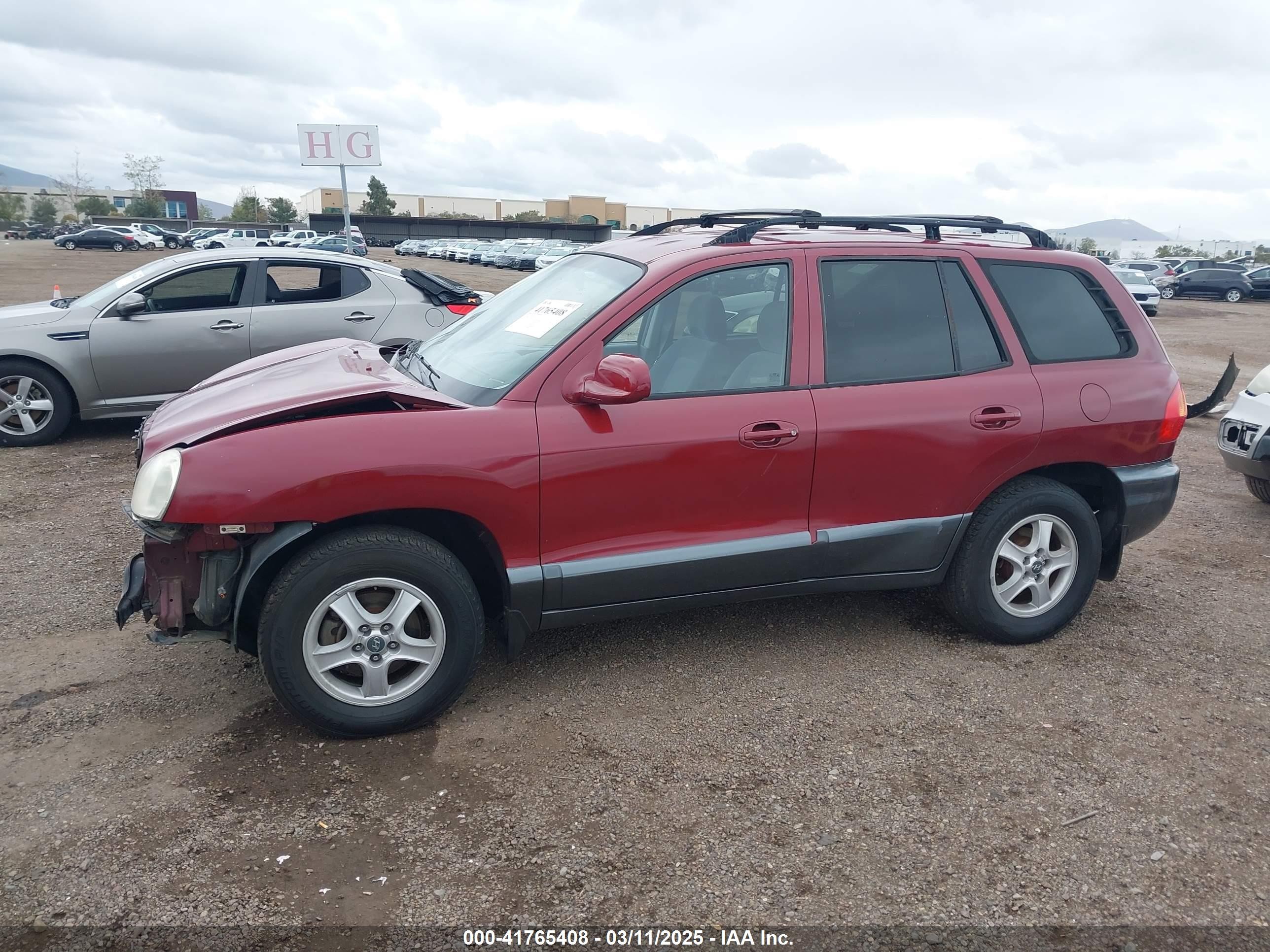 2001 Hyundai Santa Fe 2.7l V6 Gls/2.7l V6 Lx Maroon vin: KM8SC83D31U009181
