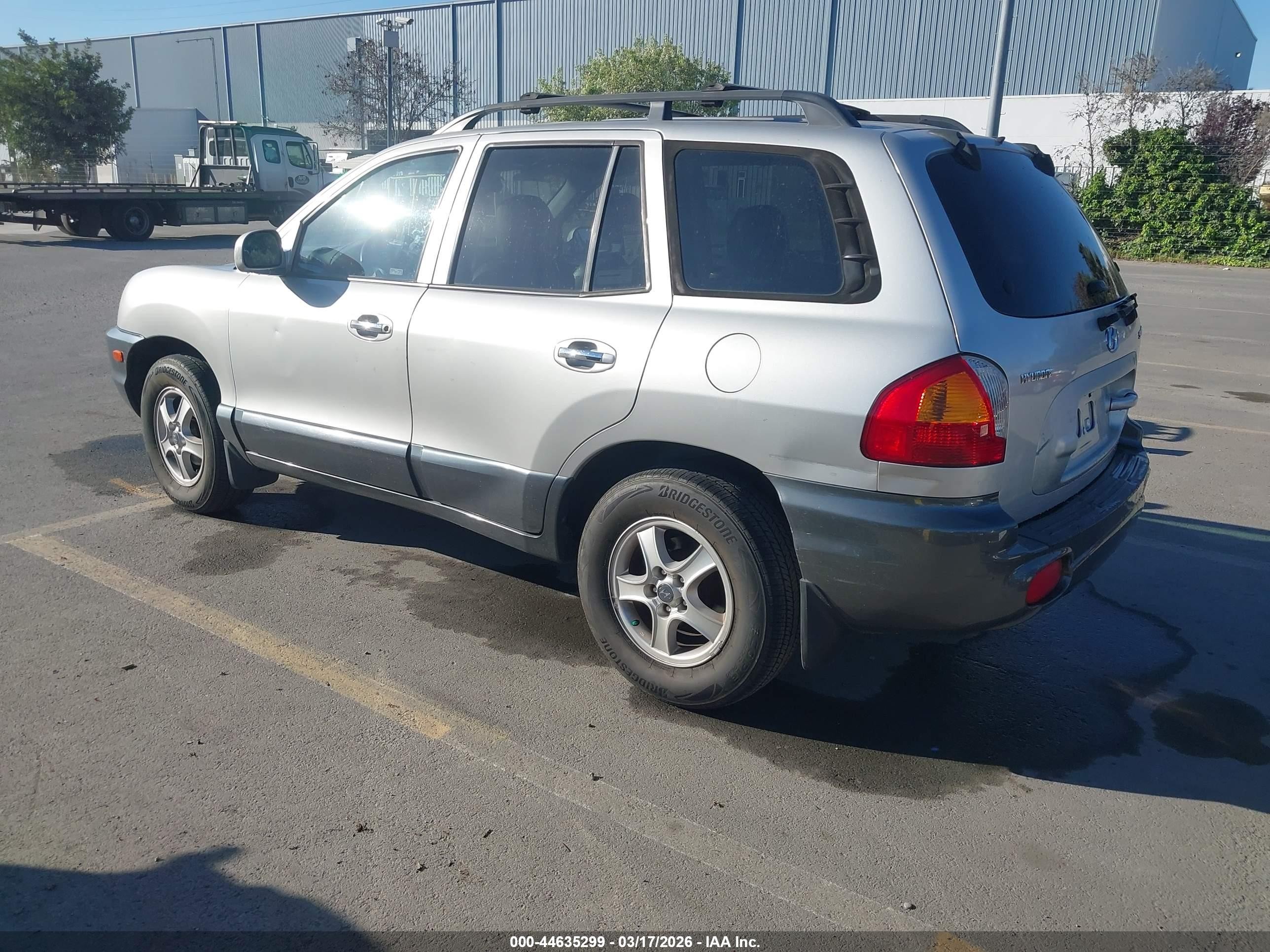 2001 Hyundai Santa Fe 2.7l V6 Gls/2.7l V6 Lx Silver vin: KM8SC83D31U084933