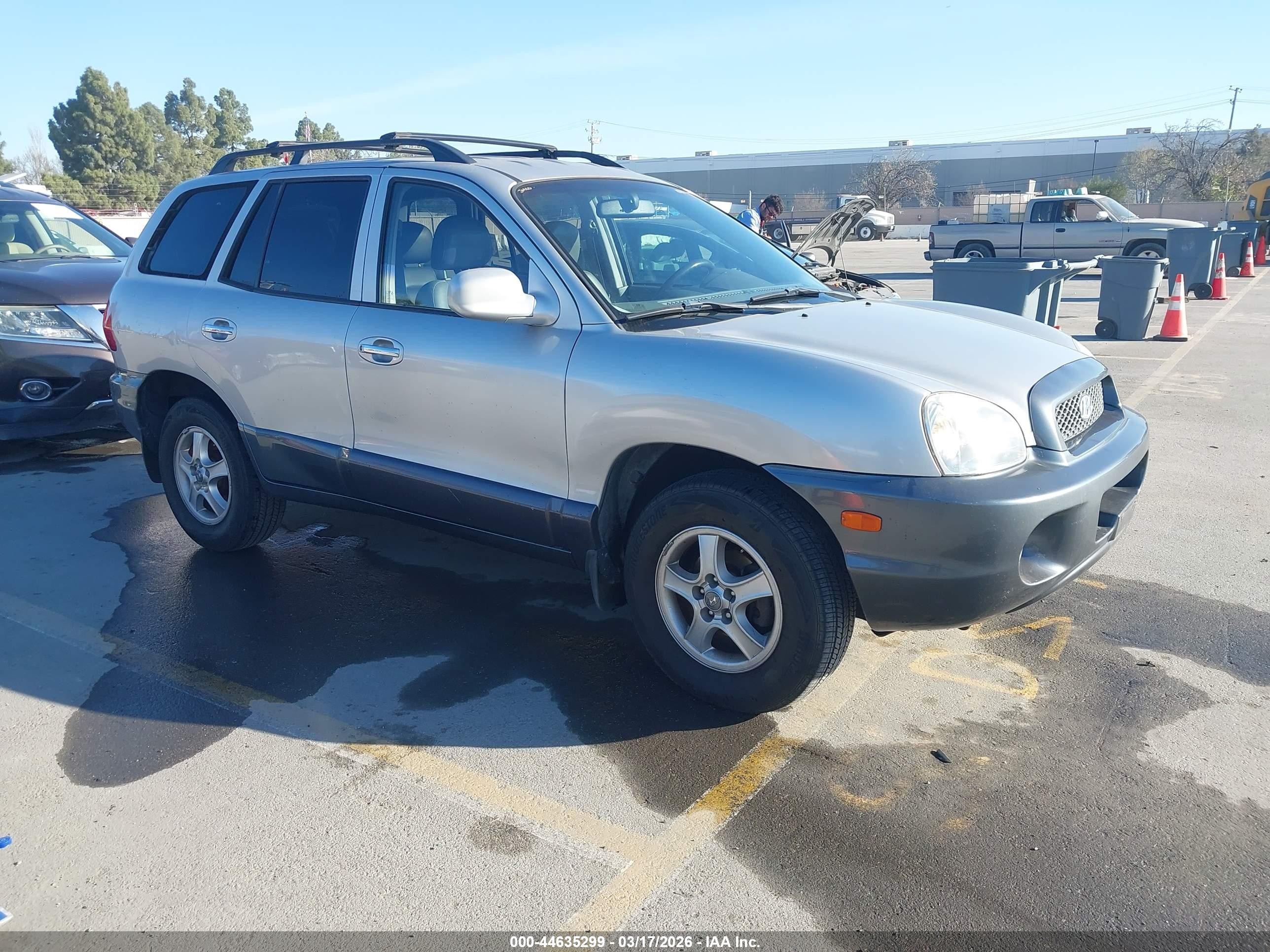 2001 Hyundai Santa Fe 2.7l V6 Gls/2.7l V6 Lx Silver vin: KM8SC83D31U084933