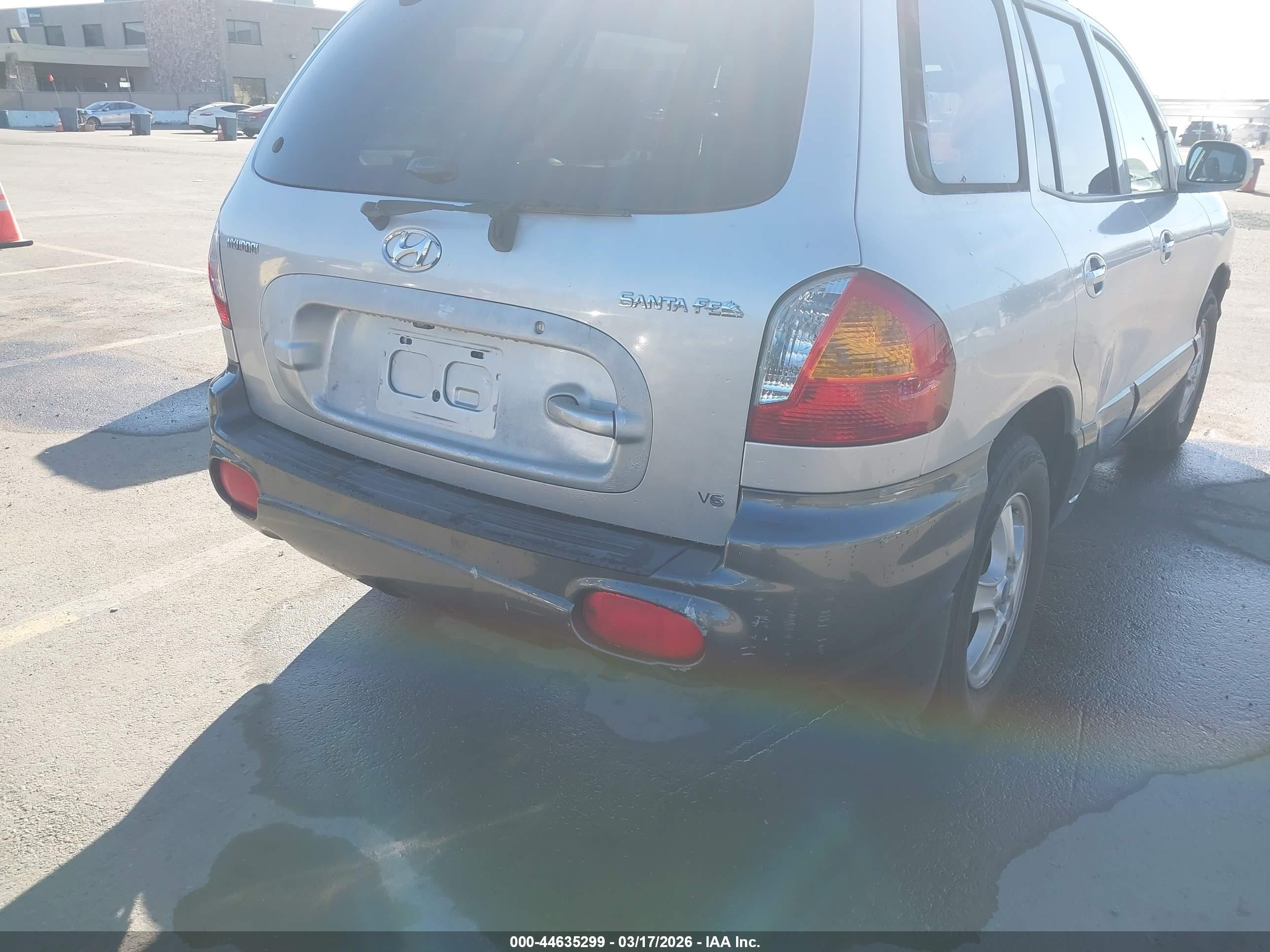 2001 Hyundai Santa Fe 2.7l V6 Gls/2.7l V6 Lx Silver vin: KM8SC83D31U084933