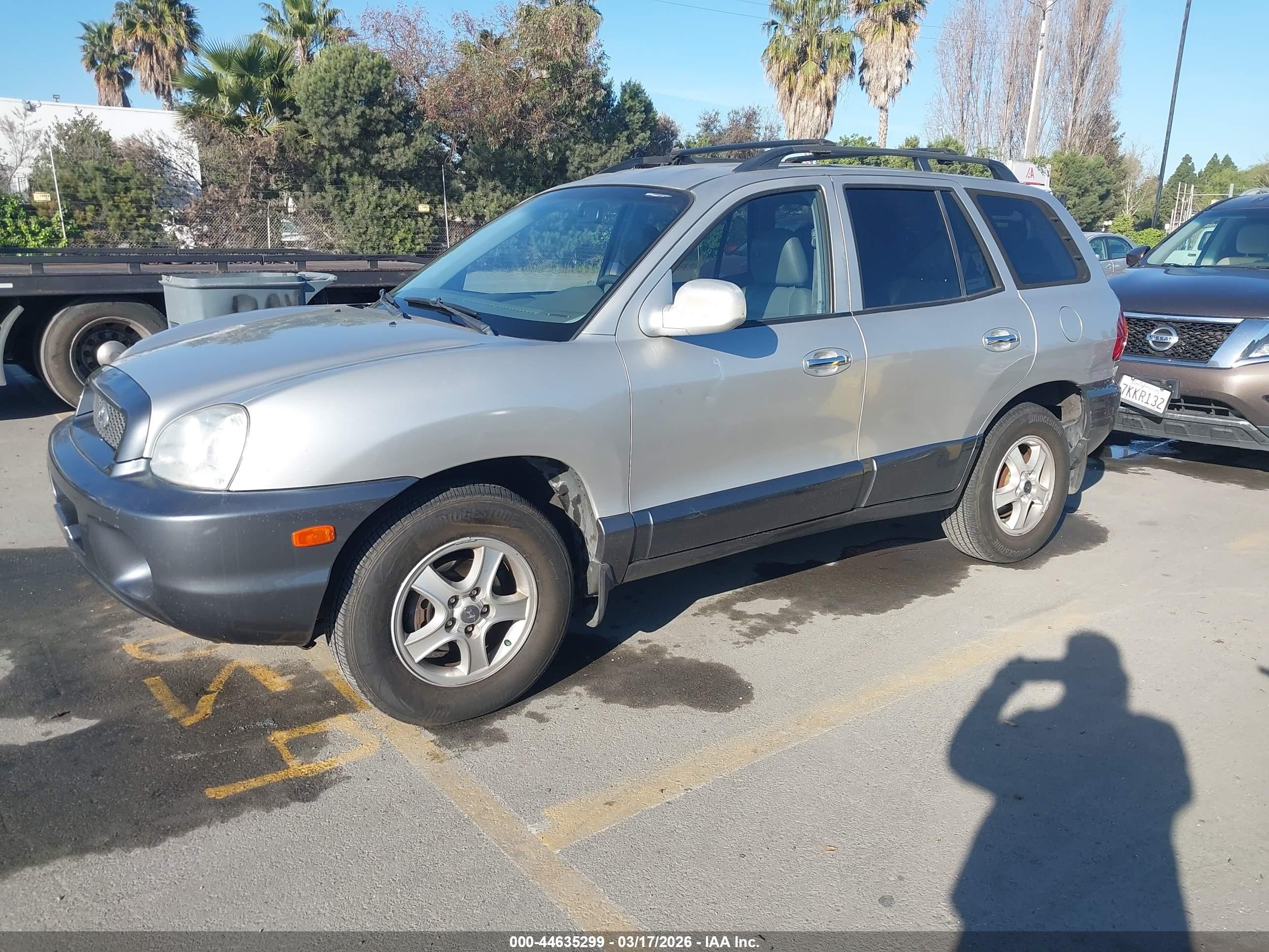 2001 Hyundai Santa Fe 2.7l V6 Gls/2.7l V6 Lx Silver vin: KM8SC83D31U084933