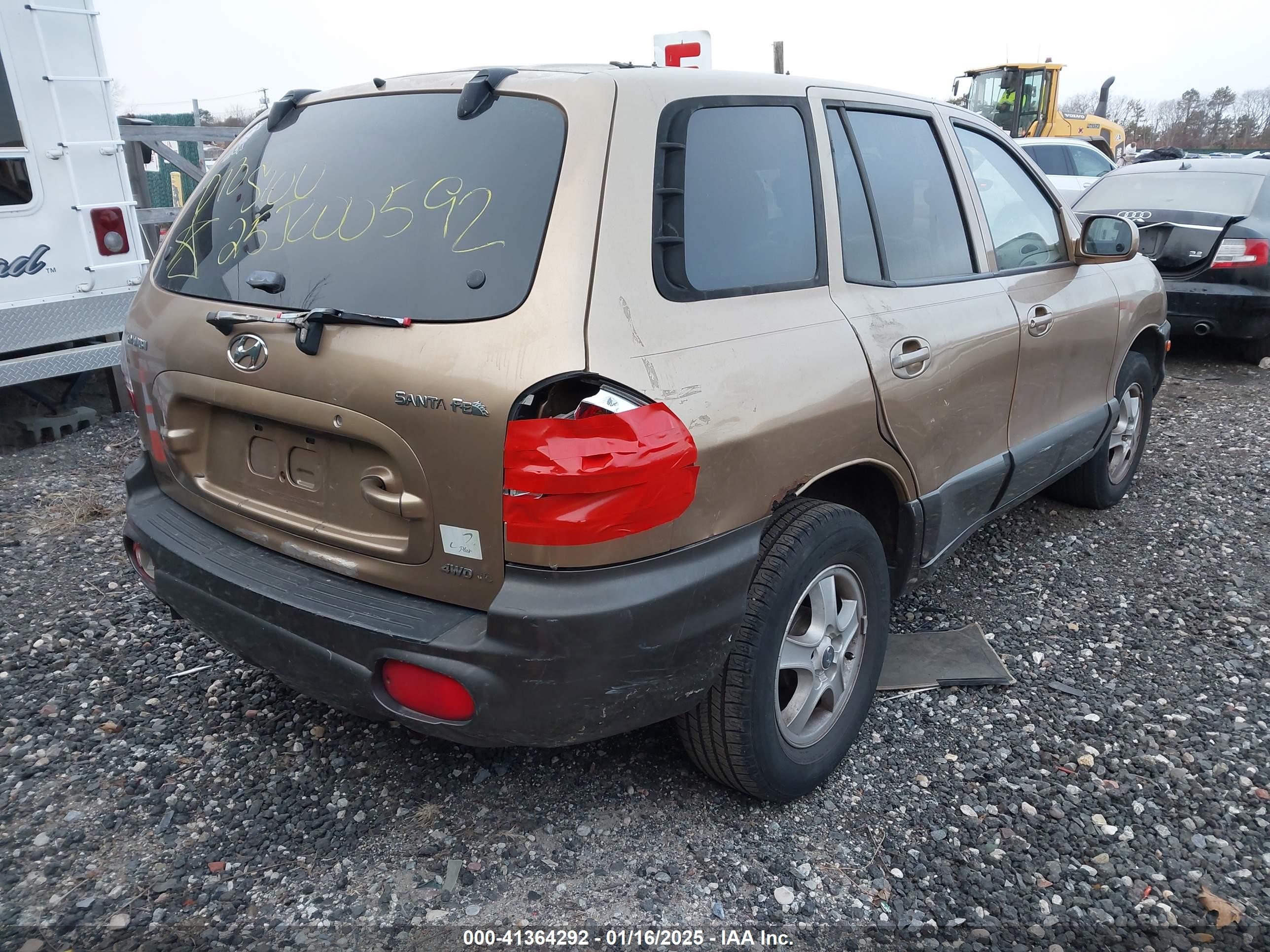 2001 Hyundai Santa Fe 2.7l V6 Gls/2.7l V6 Lx Gold vin: KM8SC83D31U111709