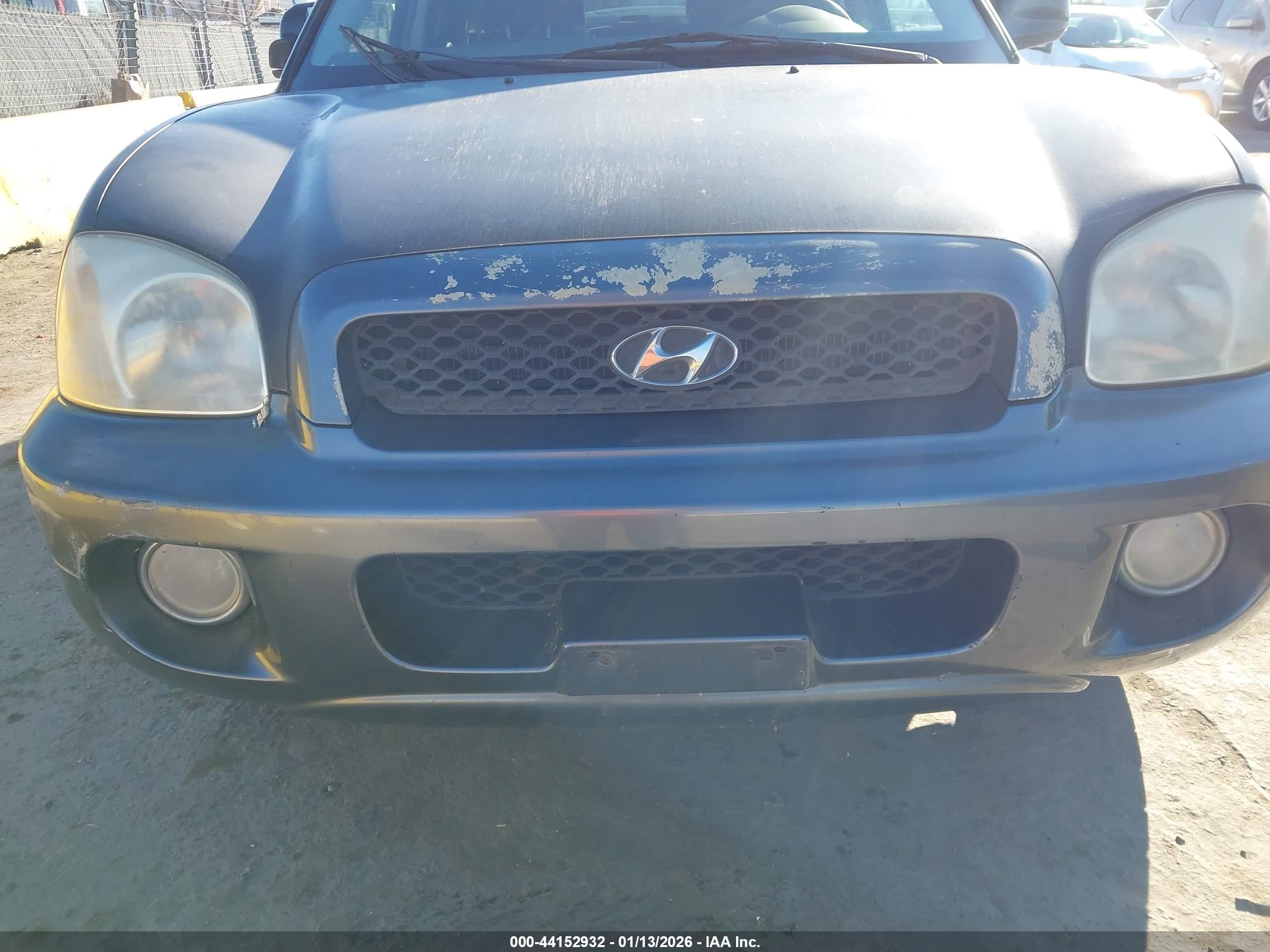 2001 Hyundai Santa Fe 2.7l V6 Gls/2.7l V6 Lx Black vin: KM8SC83D31U119499