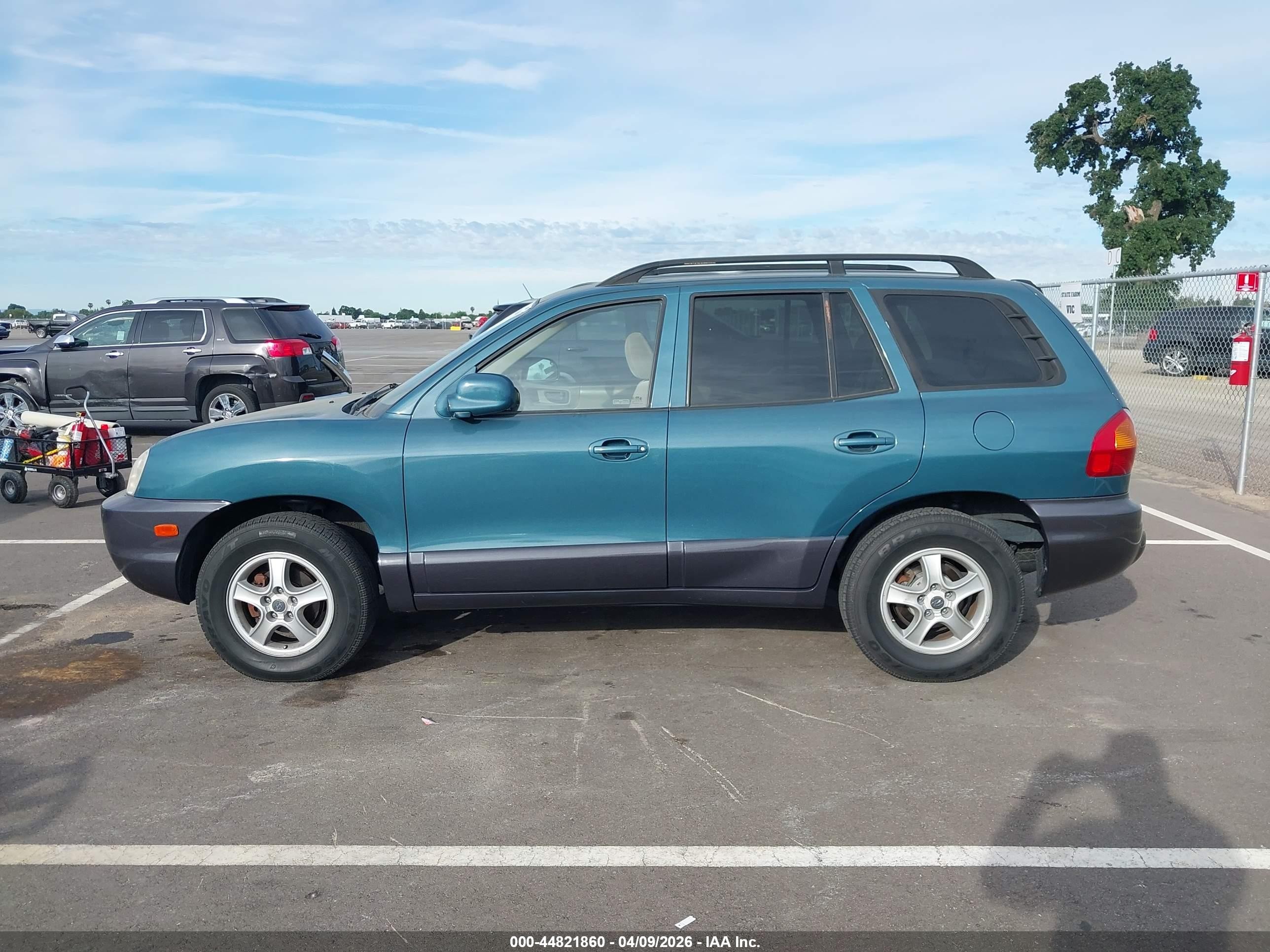 2001 Hyundai Santa Fe 2.7l V6 Gls/2.7l V6 Lx Green vin: KM8SC83D41U007794