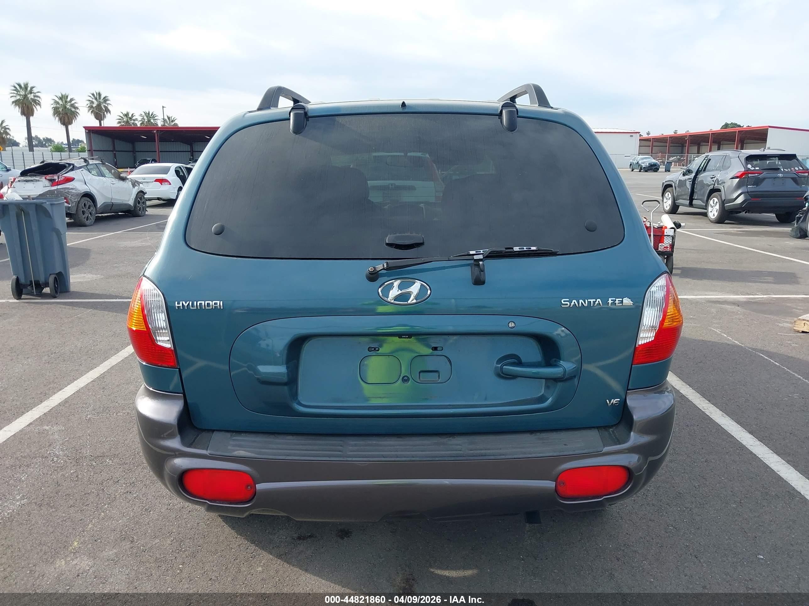 2001 Hyundai Santa Fe 2.7l V6 Gls/2.7l V6 Lx Green vin: KM8SC83D41U007794