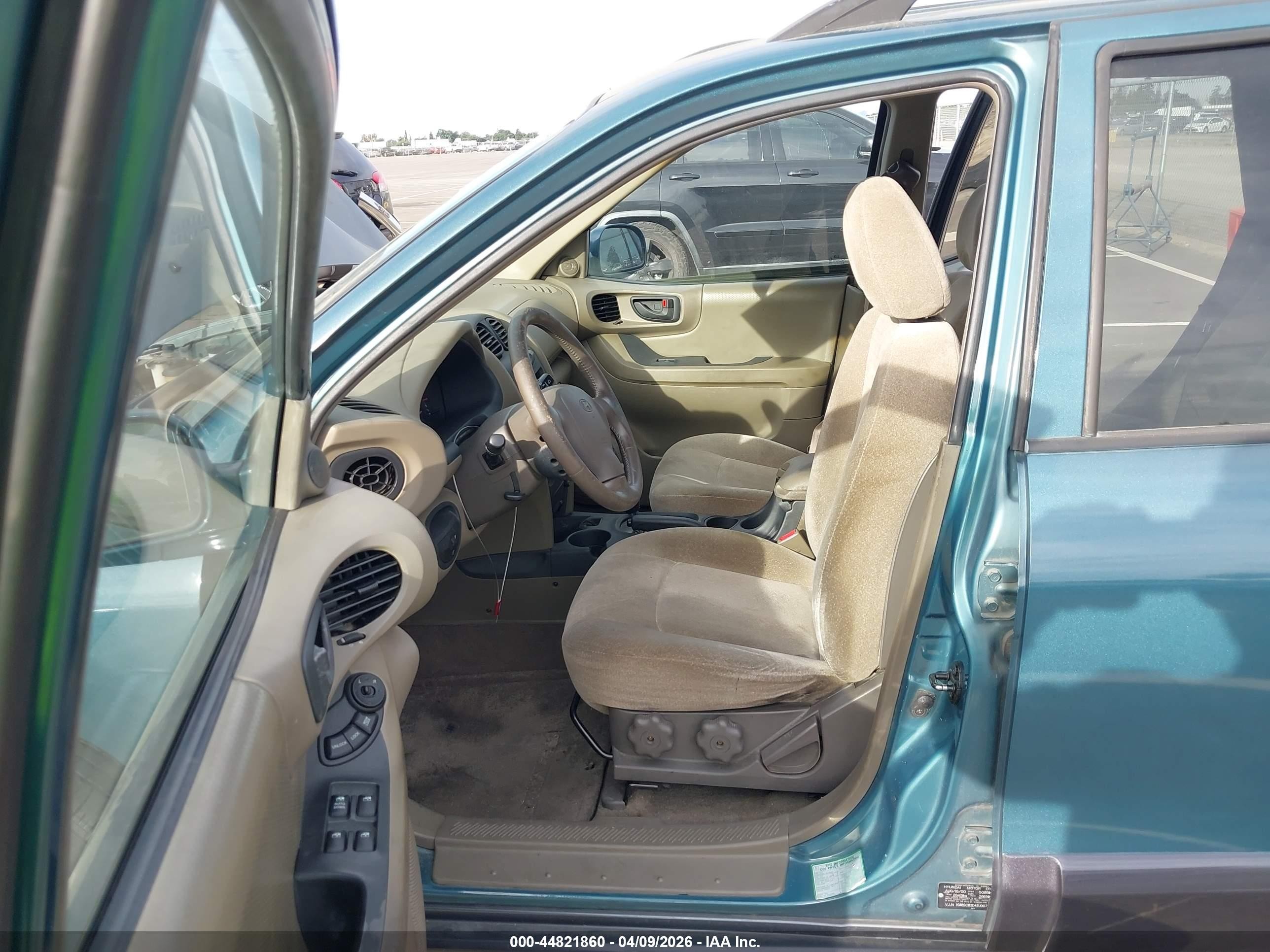 2001 Hyundai Santa Fe 2.7l V6 Gls/2.7l V6 Lx Green vin: KM8SC83D41U007794