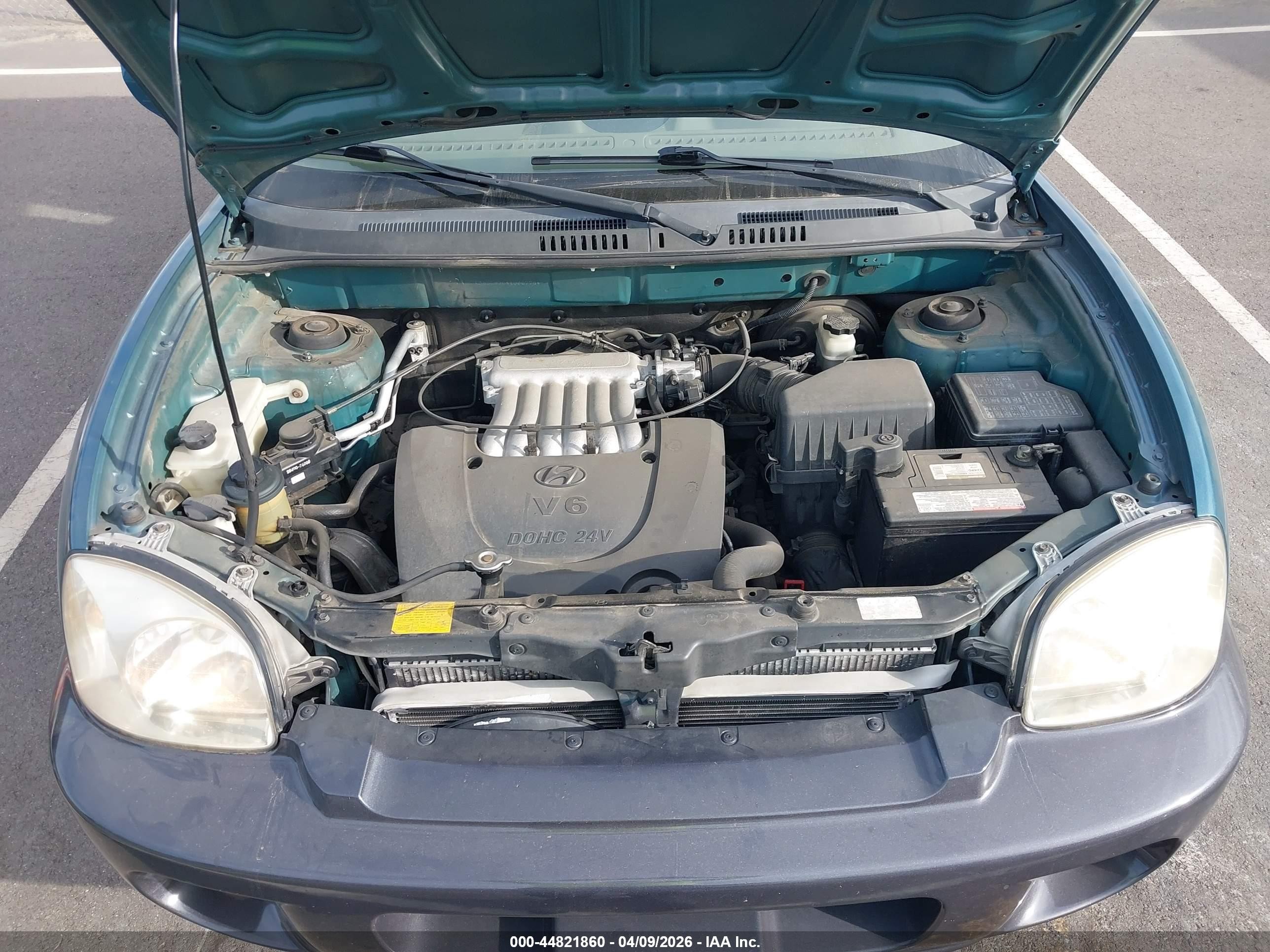 2001 Hyundai Santa Fe 2.7l V6 Gls/2.7l V6 Lx Green vin: KM8SC83D41U007794