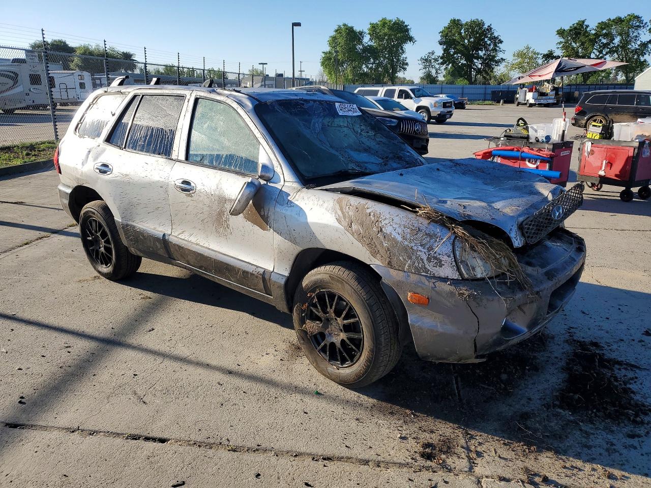 2001 Hyundai Santa Fe Gl Silver vin: KM8SC83D41U038821