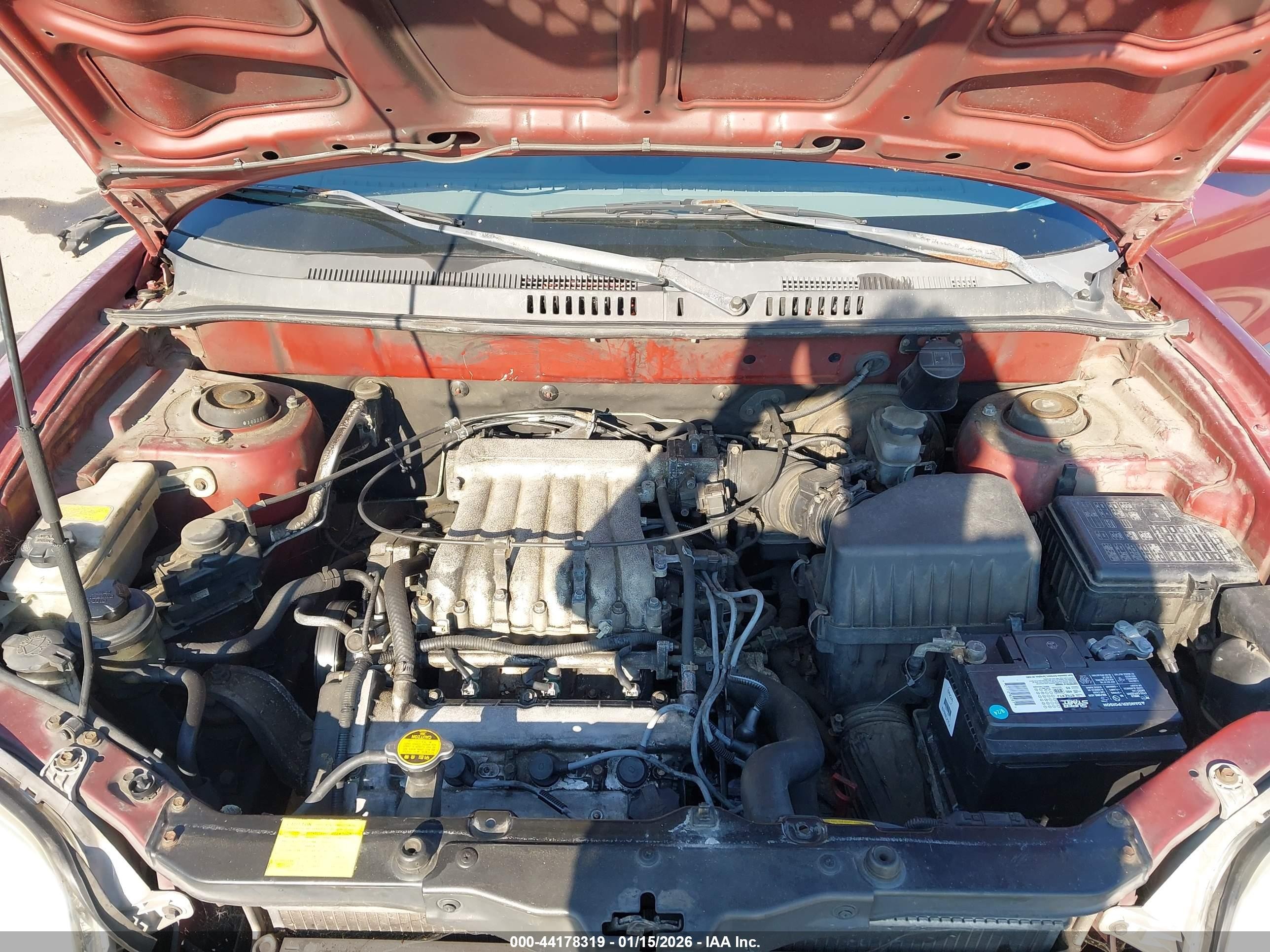 2001 Hyundai Santa Fe 2.7l V6 Gls/2.7l V6 Lx Red vin: KM8SC83D41U080101