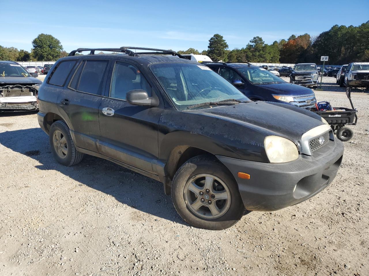 2001 Hyundai Santa Fe Gls Black vin: KM8SC83D41U089610