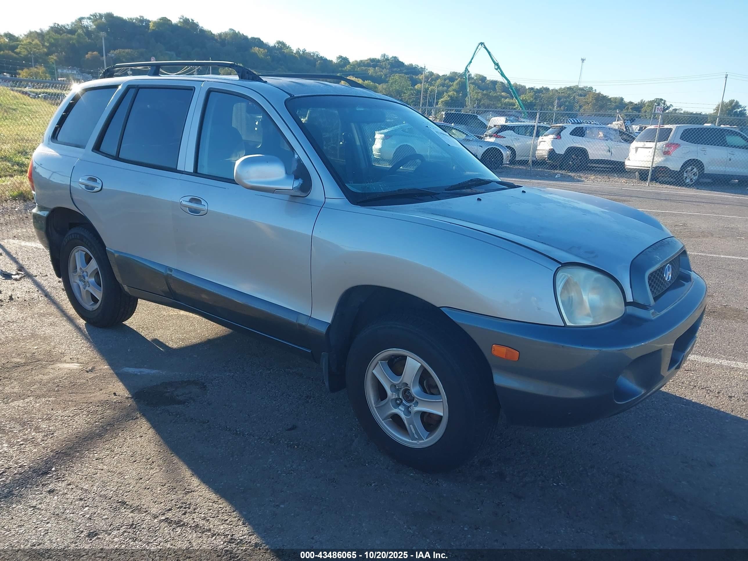 2001 Hyundai Santa Fe 2.7l V6 Gls/2.7l V6 Lx Серебряный vin: KM8SC83D41U129376