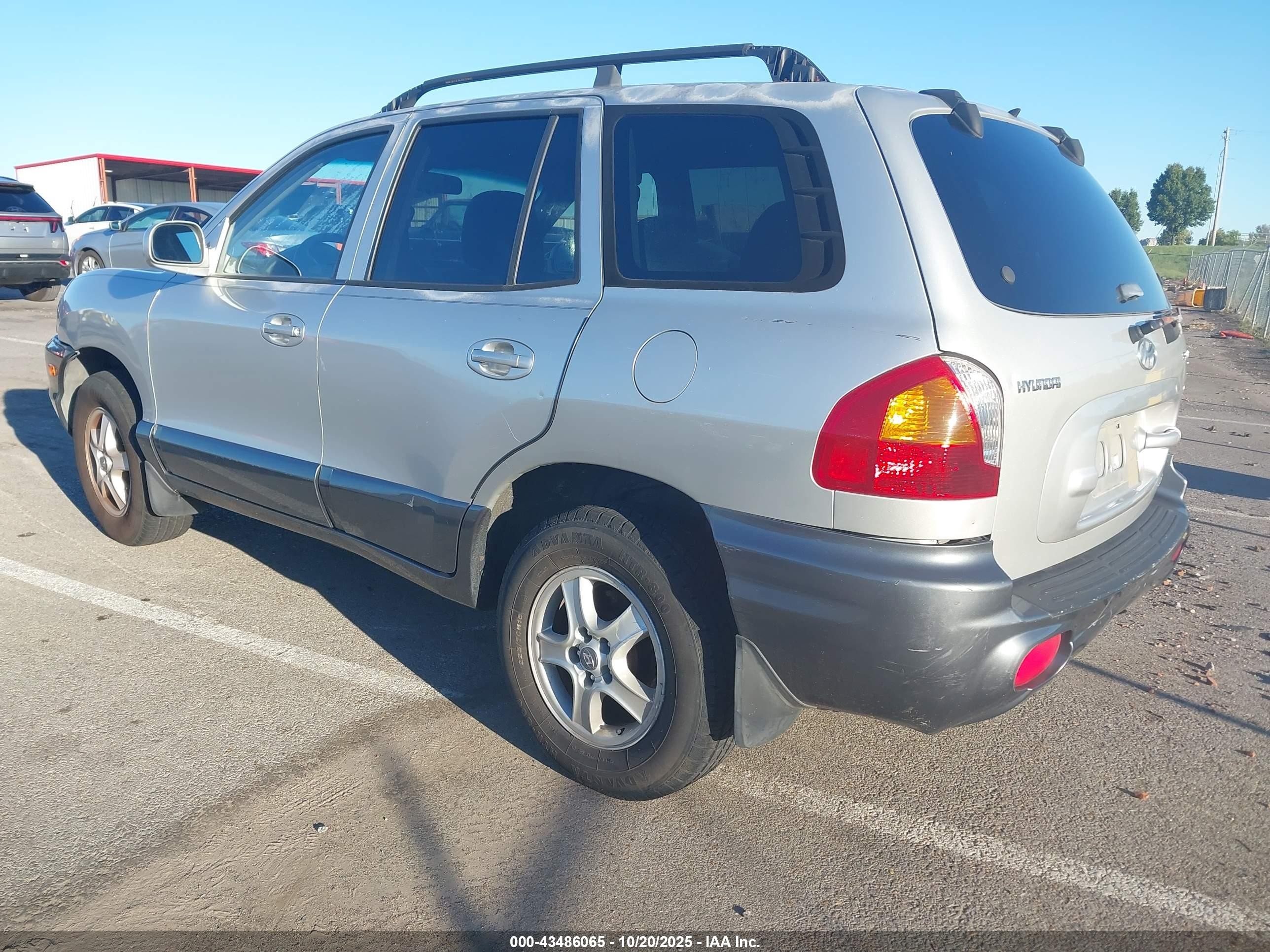 2001 Hyundai Santa Fe 2.7l V6 Gls/2.7l V6 Lx Silver vin: KM8SC83D41U129376