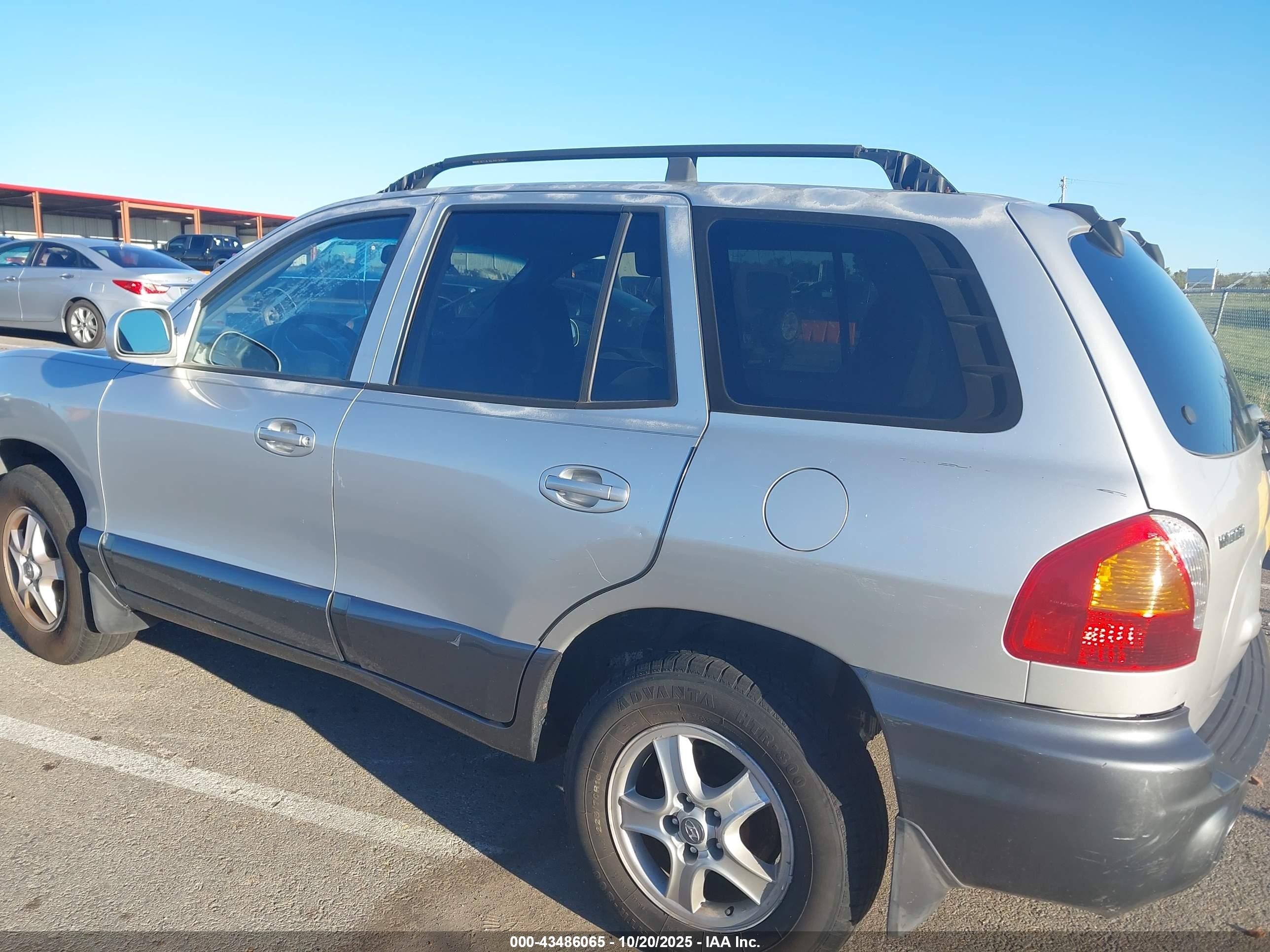 2001 Hyundai Santa Fe 2.7l V6 Gls/2.7l V6 Lx Silver vin: KM8SC83D41U129376