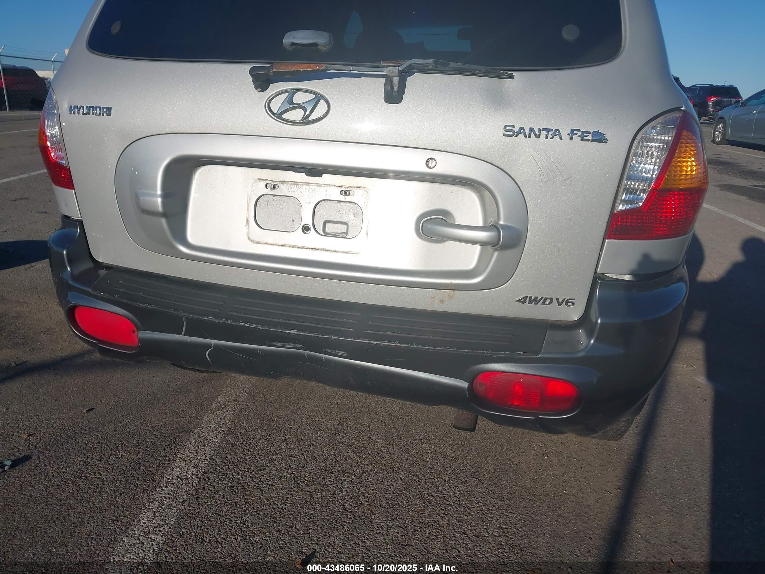 2001 Hyundai Santa Fe 2.7l V6 Gls/2.7l V6 Lx Silver vin: KM8SC83D41U129376