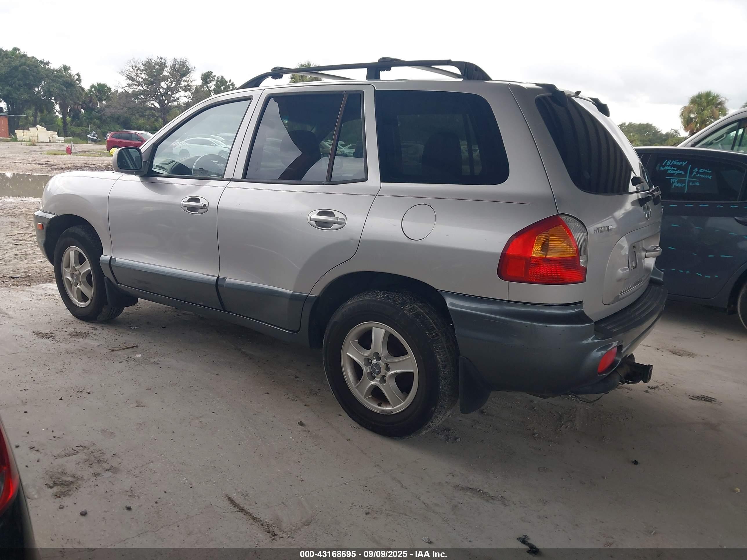 2001 Hyundai Santa Fe 2.7l V6 Gls/2.7l V6 Lx Silver vin: KM8SC83D51U055658