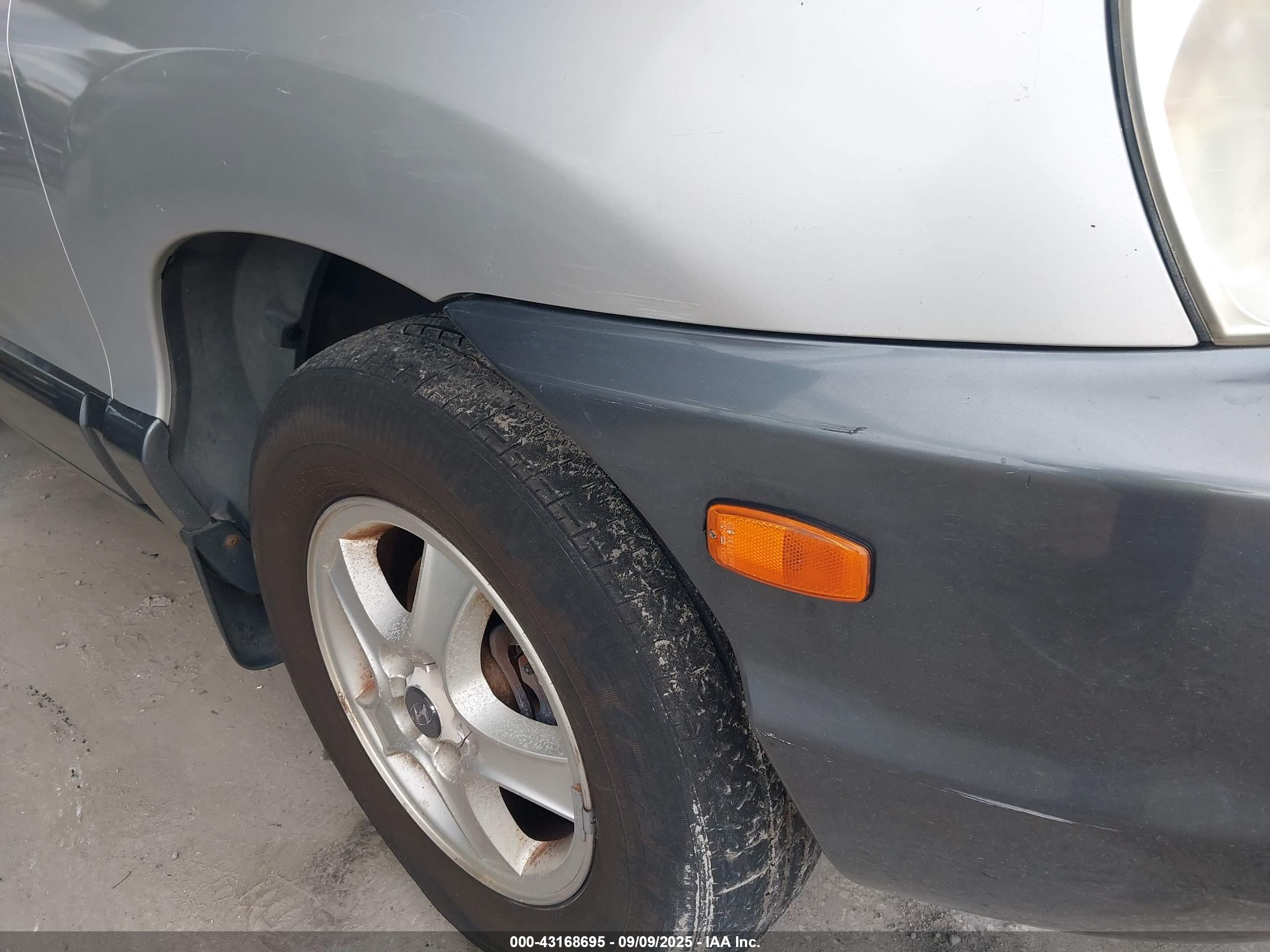 2001 Hyundai Santa Fe 2.7l V6 Gls/2.7l V6 Lx Silver vin: KM8SC83D51U055658