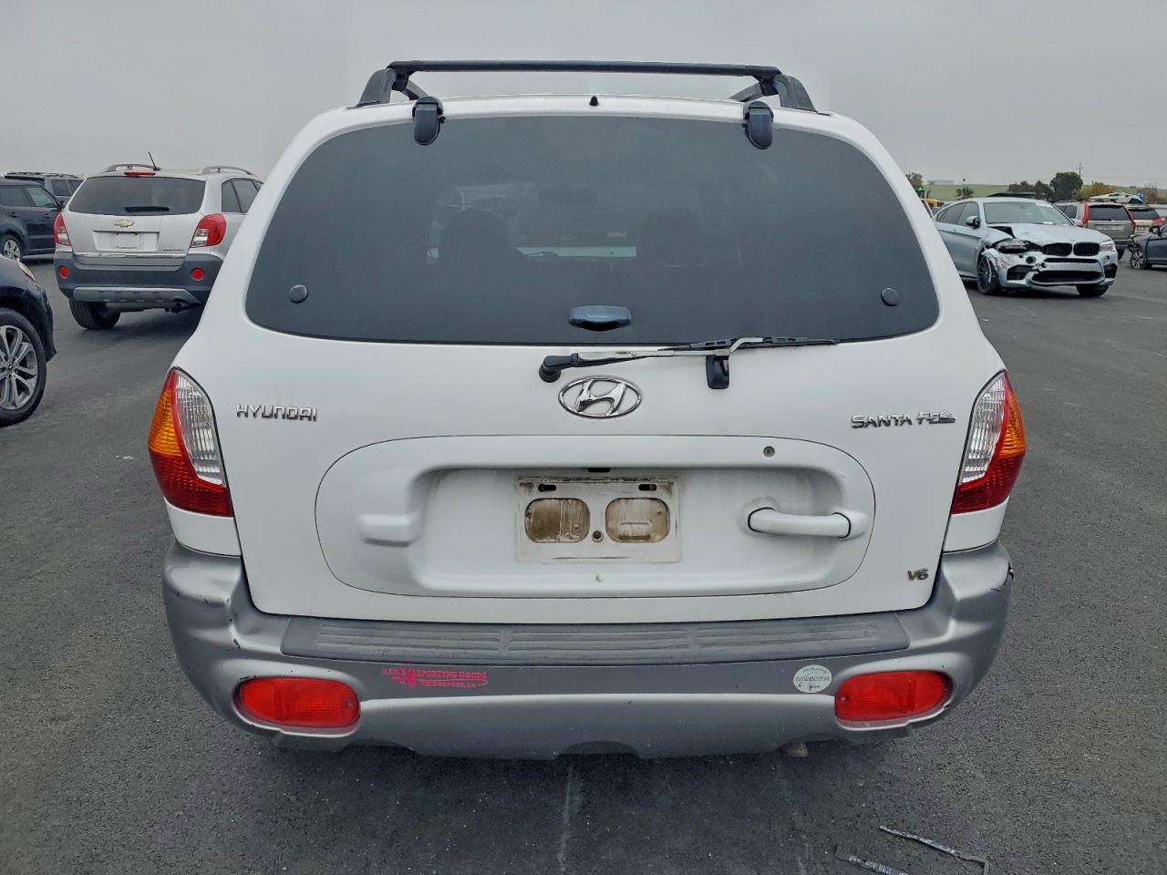 2001 Hyundai Santa Fe Gls White vin: KM8SC83D51U109038