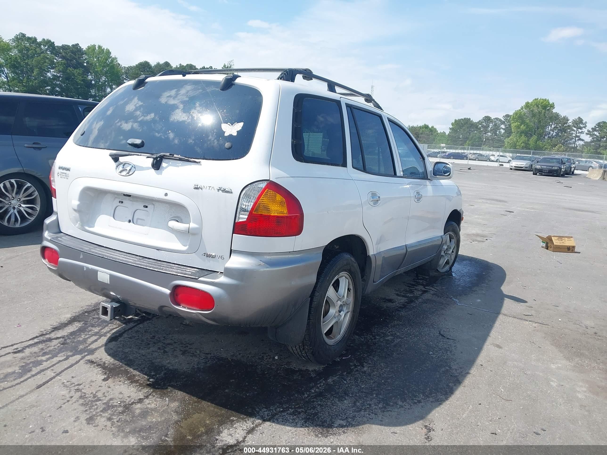 2001 Hyundai Santa Fe 2.7l V6 Gls/2.7l V6 Lx White vin: KM8SC83D51U124297