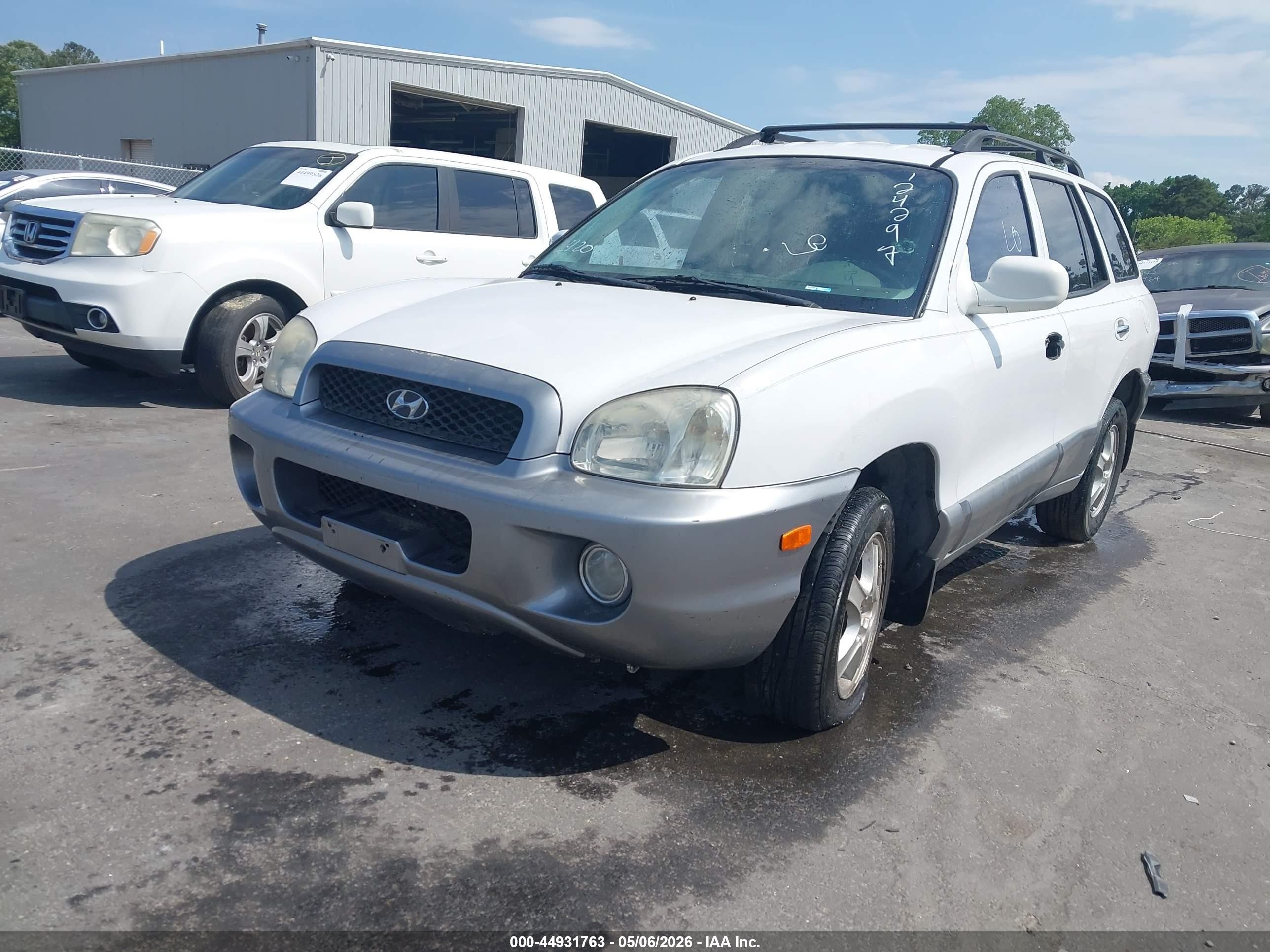 2001 Hyundai Santa Fe 2.7l V6 Gls/2.7l V6 Lx White vin: KM8SC83D51U124297