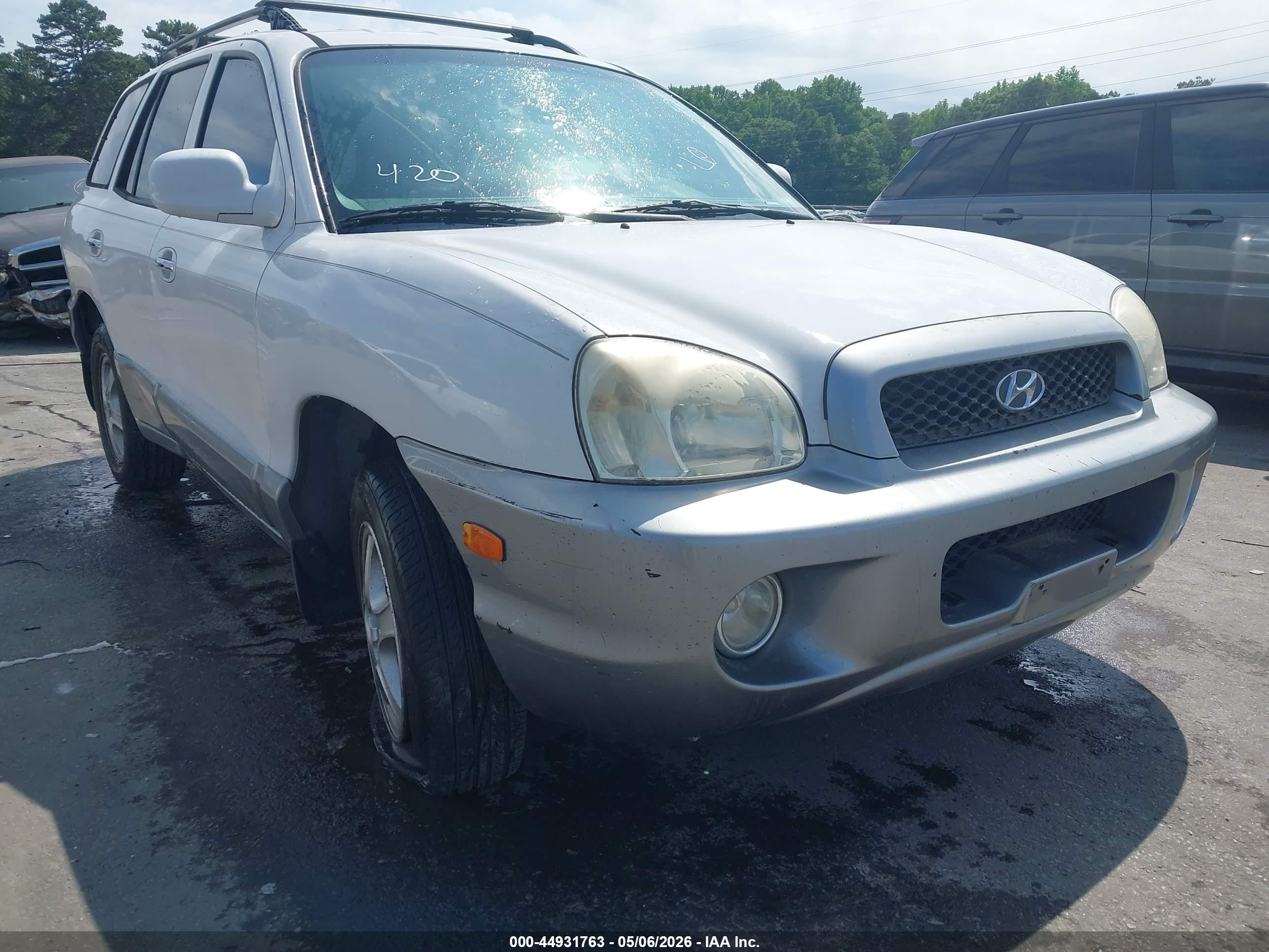 2001 Hyundai Santa Fe 2.7l V6 Gls/2.7l V6 Lx White vin: KM8SC83D51U124297