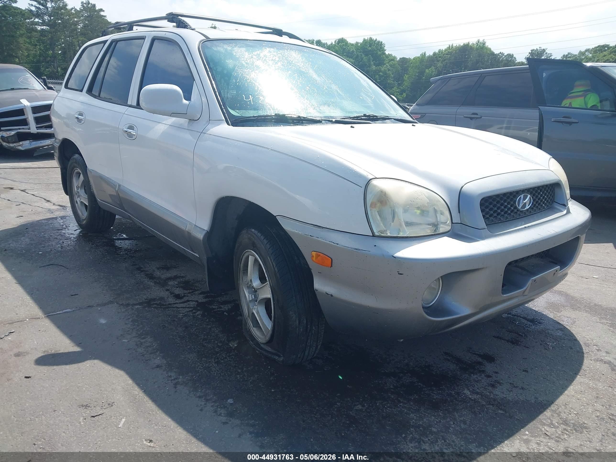 2001 Hyundai Santa Fe 2.7l V6 Gls/2.7l V6 Lx White vin: KM8SC83D51U124297