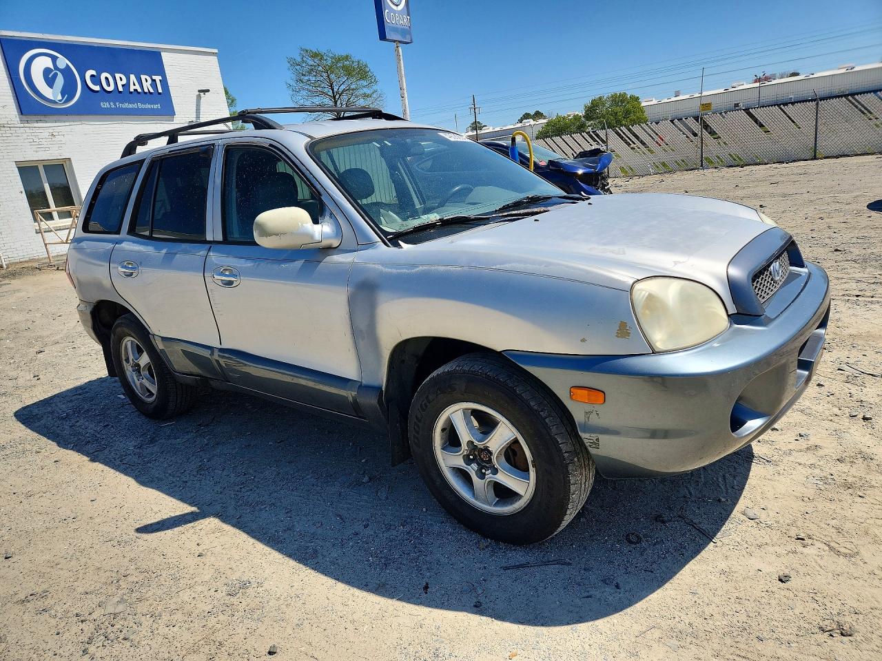 2001 Hyundai Santa Fe Gl Silver vin: KM8SC83D61U021549