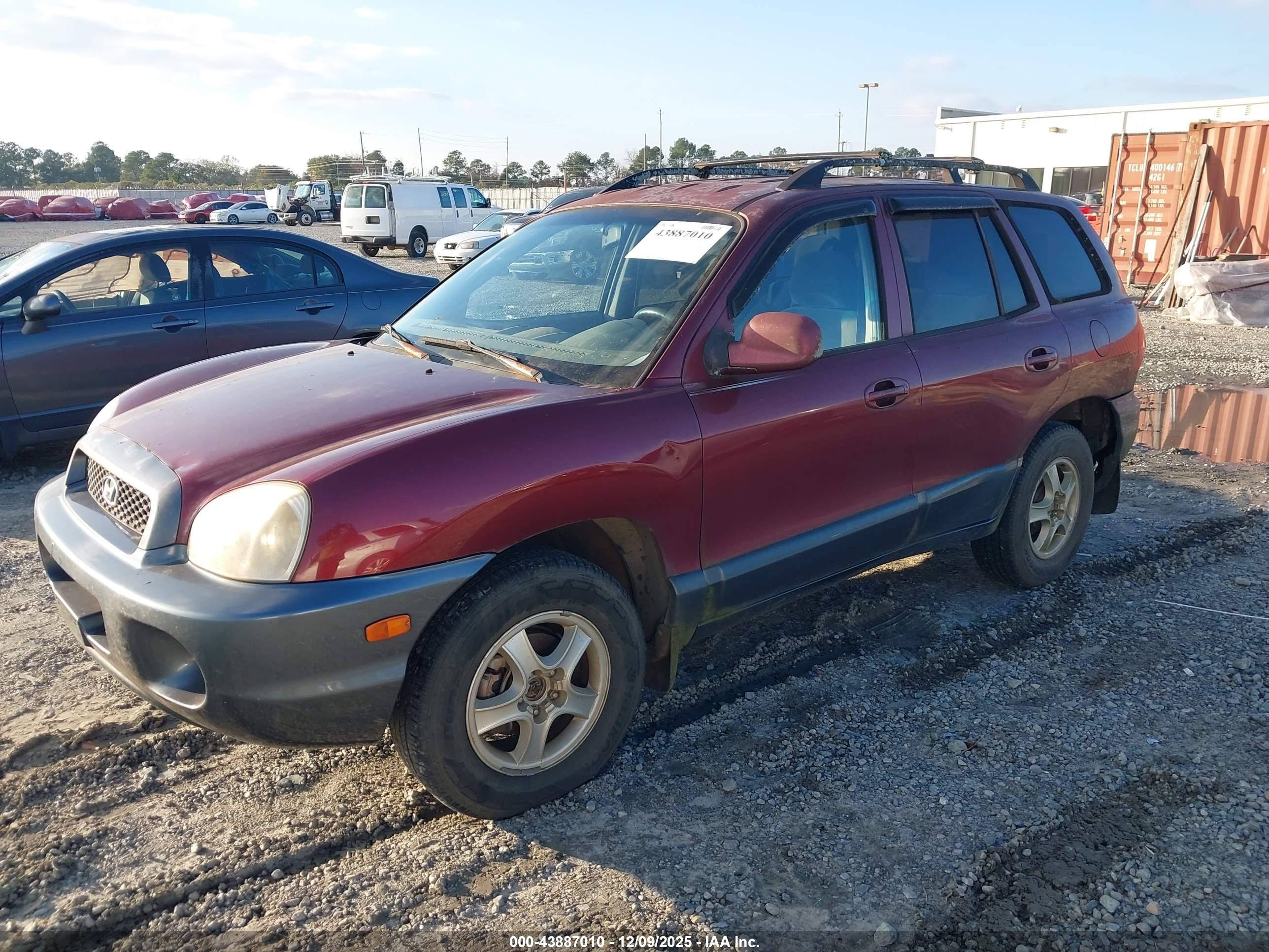 2001 Hyundai Santa Fe 2.7l V6 Gls/2.7l V6 Lx Burgundy vin: KM8SC83D71U087253