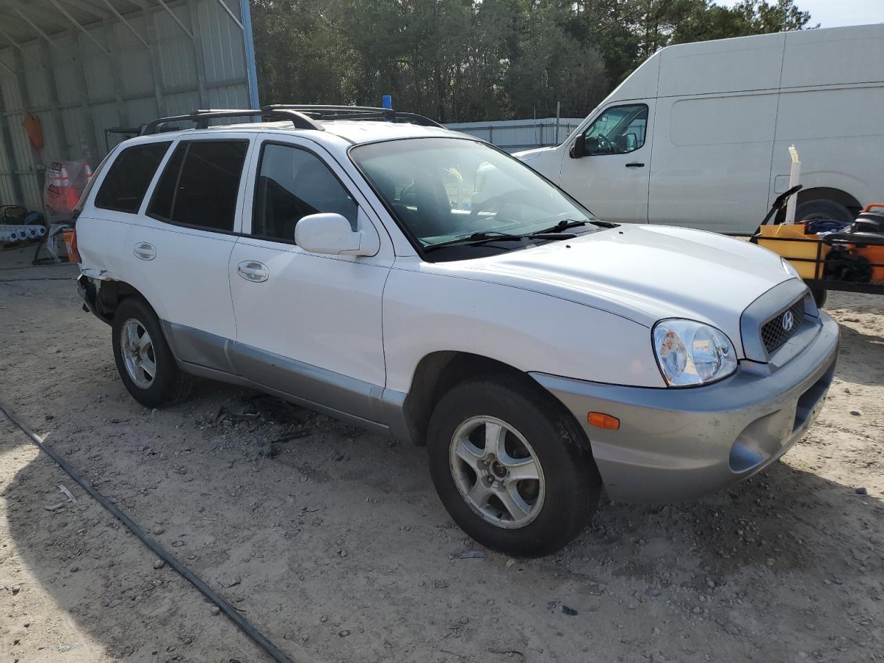 2001 Hyundai Santa Fe Gls White vin: KM8SC83D81U006955