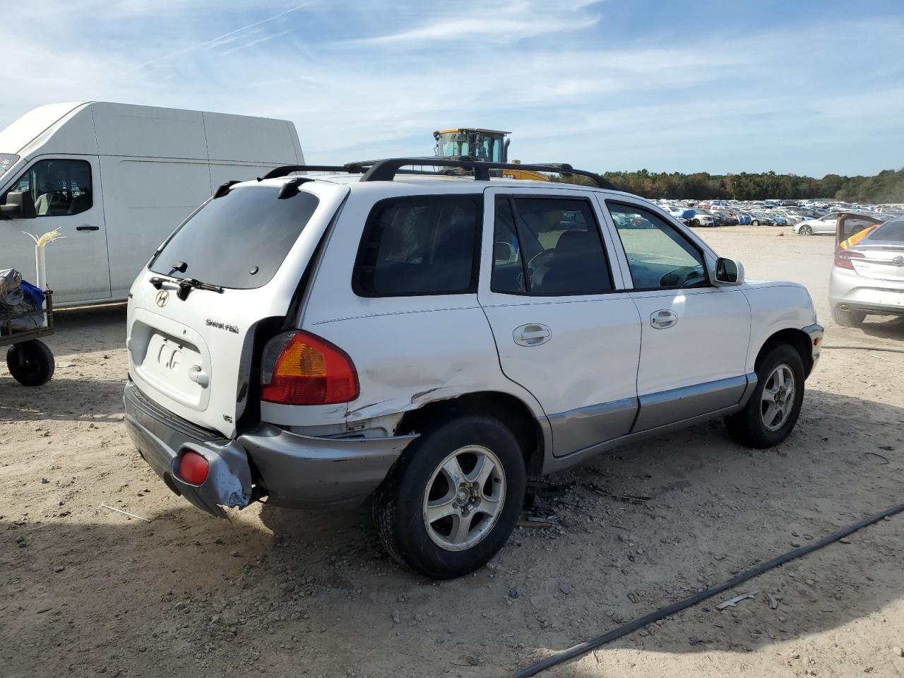 2001 Hyundai Santa Fe Gls White vin: KM8SC83D81U006955