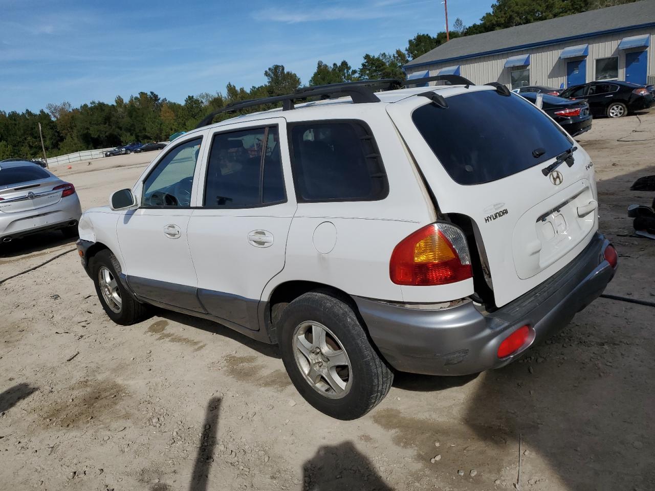 2001 Hyundai Santa Fe Gls White vin: KM8SC83D81U006955