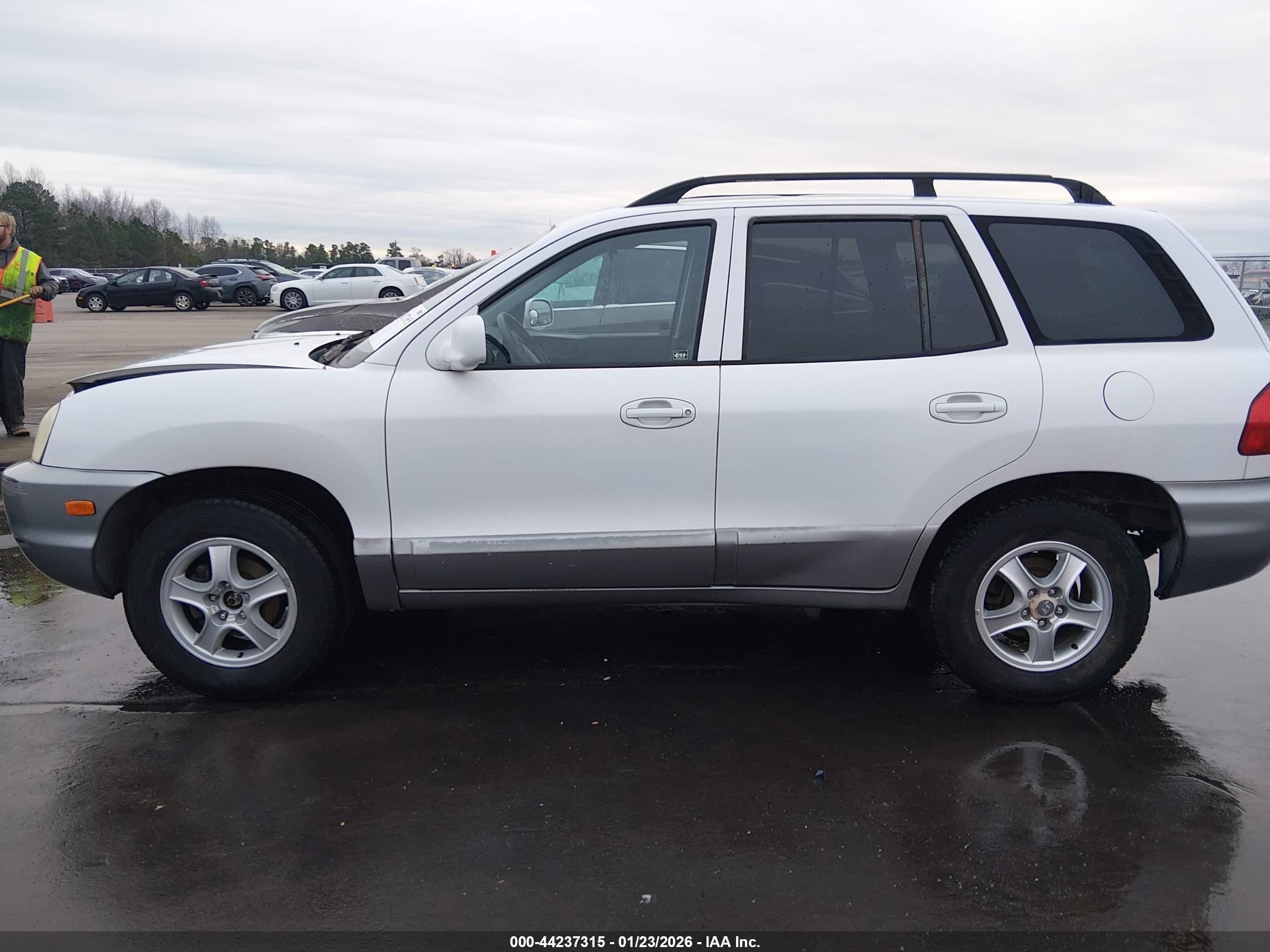2001 Hyundai Santa Fe 2.7l V6 Gls/2.7l V6 Lx White vin: KM8SC83D81U057405