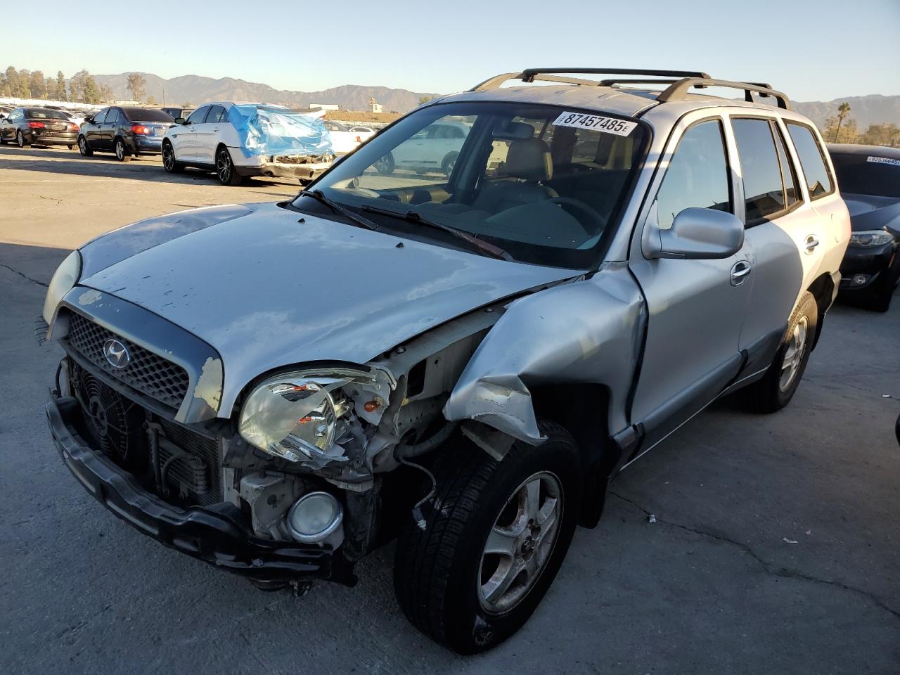 2001 Hyundai Santa Fe Gls Silver vin: KM8SC83D81U116159