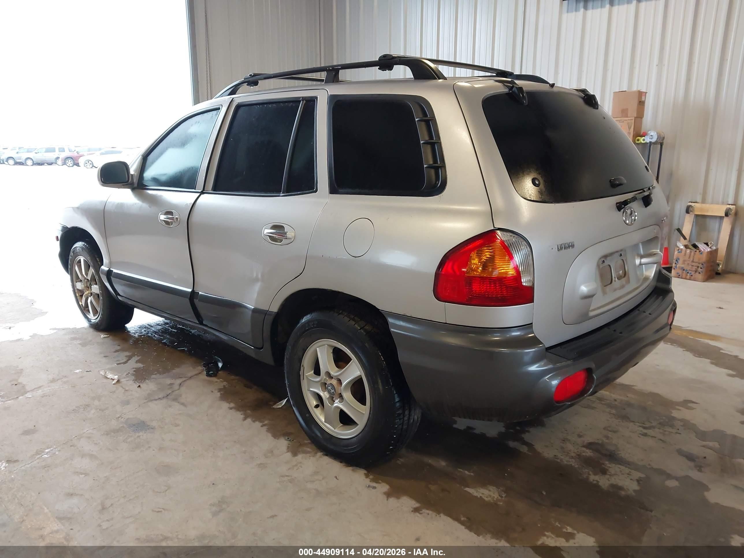 2001 Hyundai Santa Fe 2.7l V6 Gls/2.7l V6 Lx Silver vin: KM8SC83D81U131194