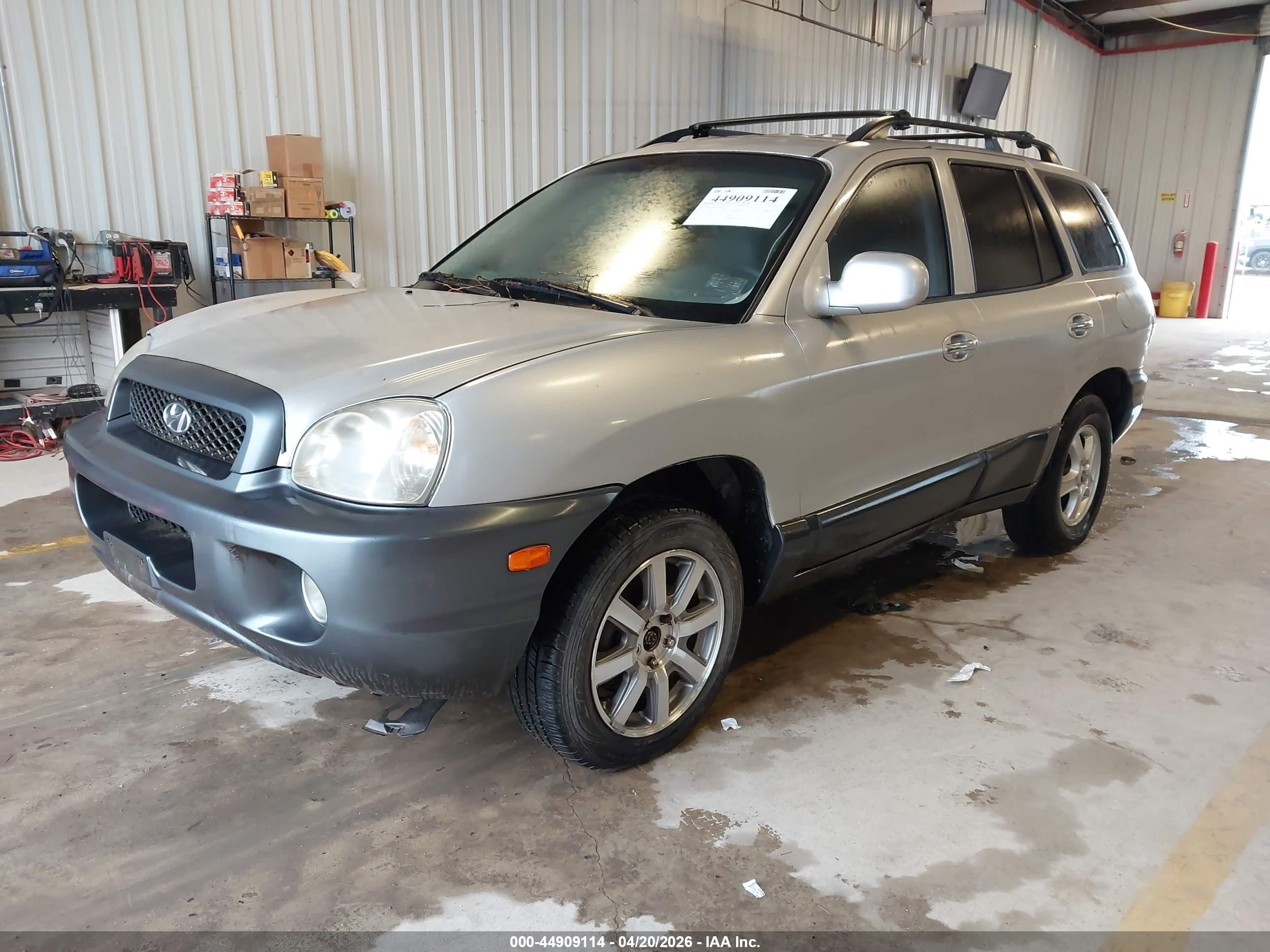 2001 Hyundai Santa Fe 2.7l V6 Gls/2.7l V6 Lx Silver vin: KM8SC83D81U131194