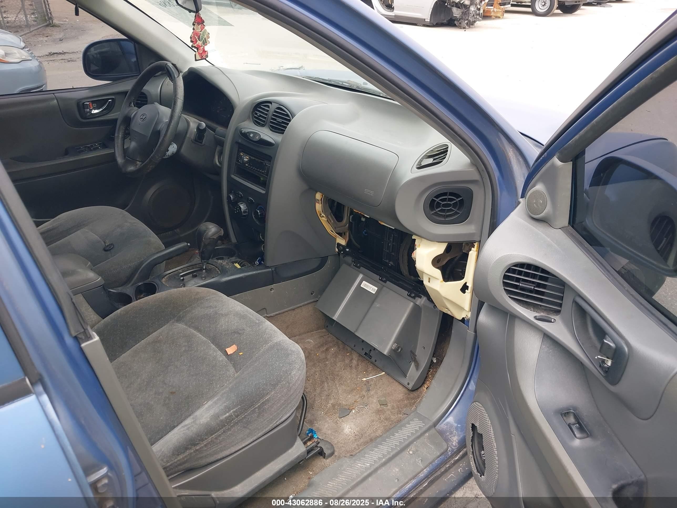 2001 Hyundai Santa Fe 2.7l V6 Gls/2.7l V6 Lx Blue vin: KM8SC83D91U009945