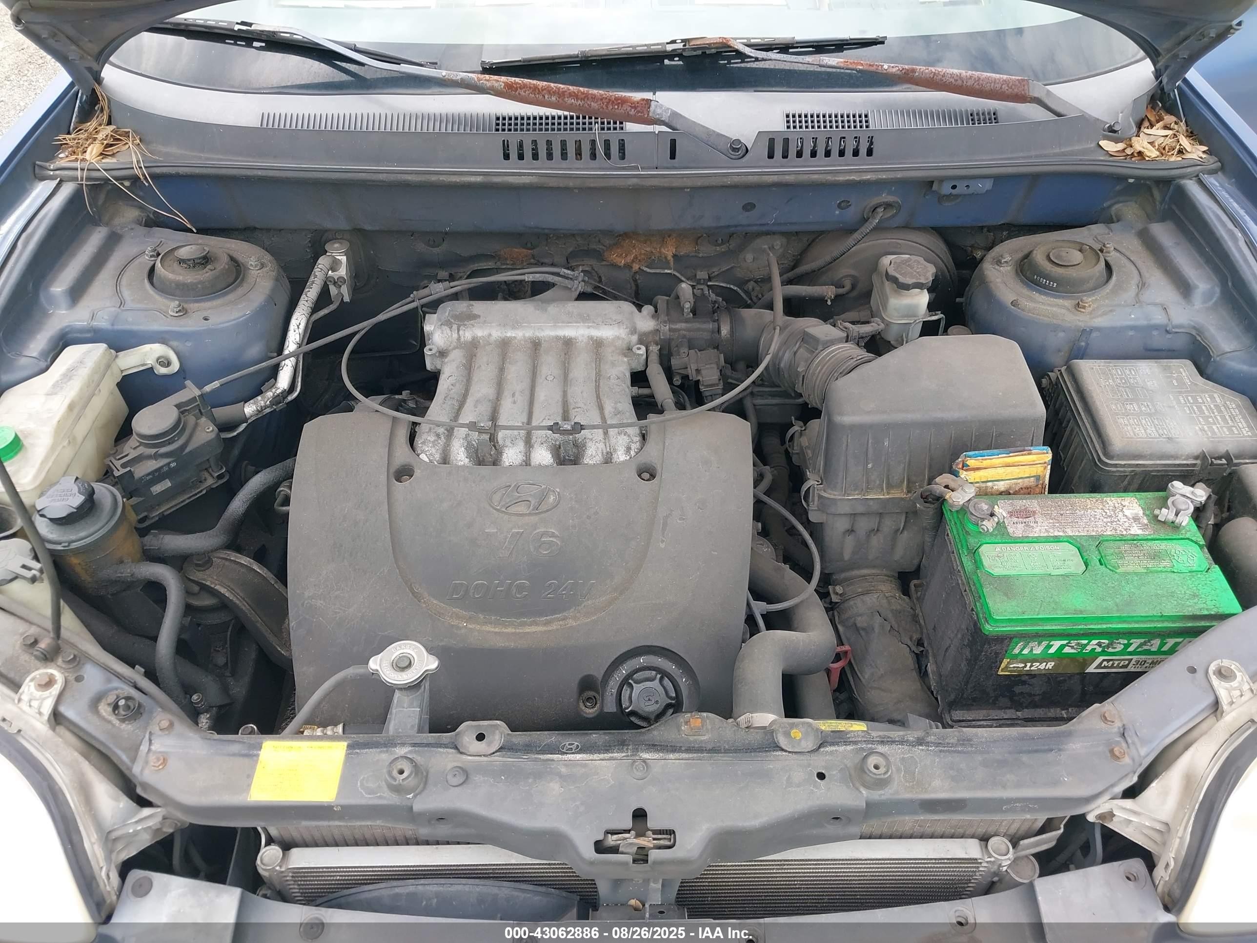 2001 Hyundai Santa Fe 2.7l V6 Gls/2.7l V6 Lx Blue vin: KM8SC83D91U009945