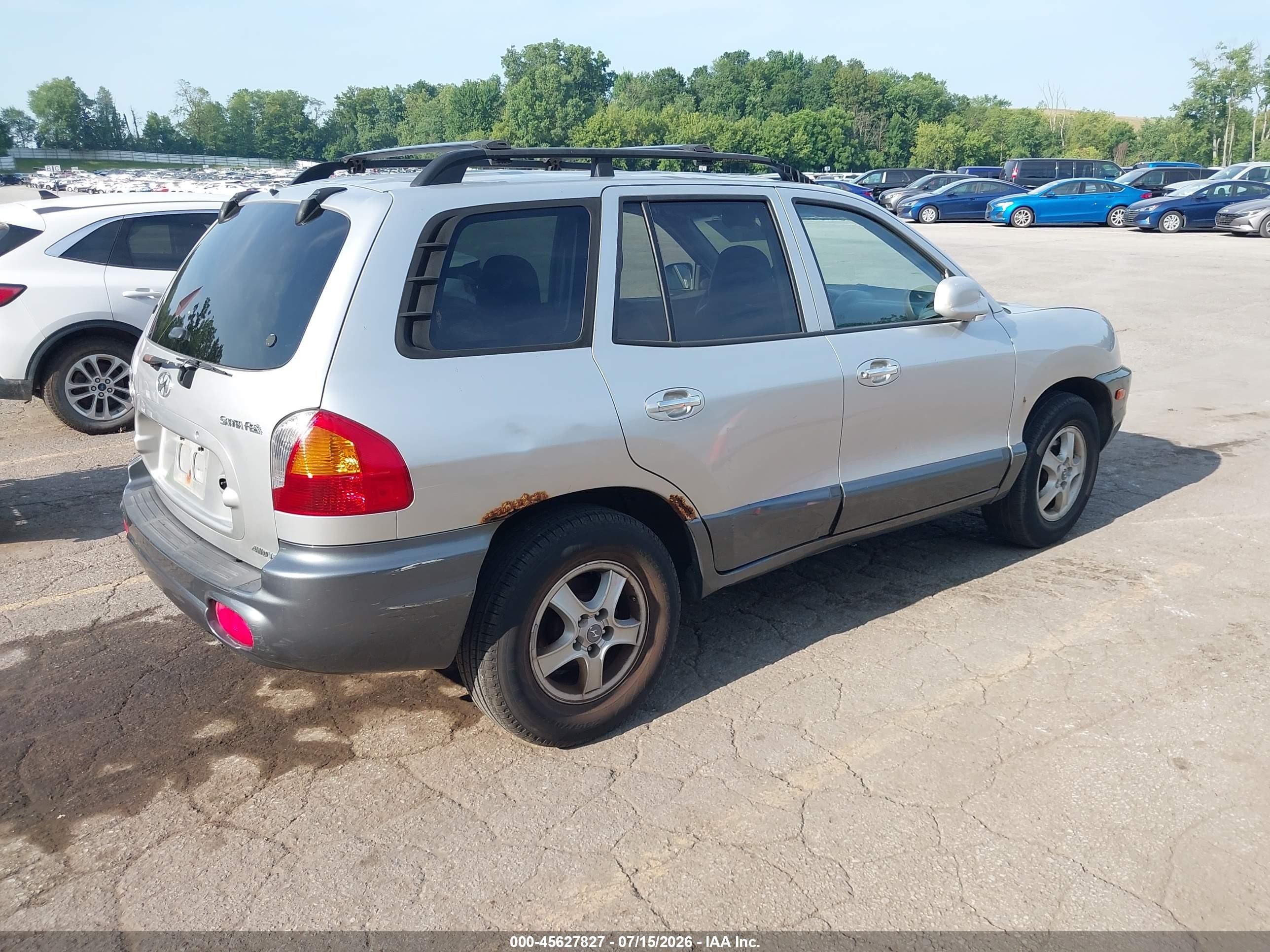 2001 Hyundai Santa Fe 2.7l V6 Gls/2.7l V6 Lx Silver vin: KM8SC83D91U010397