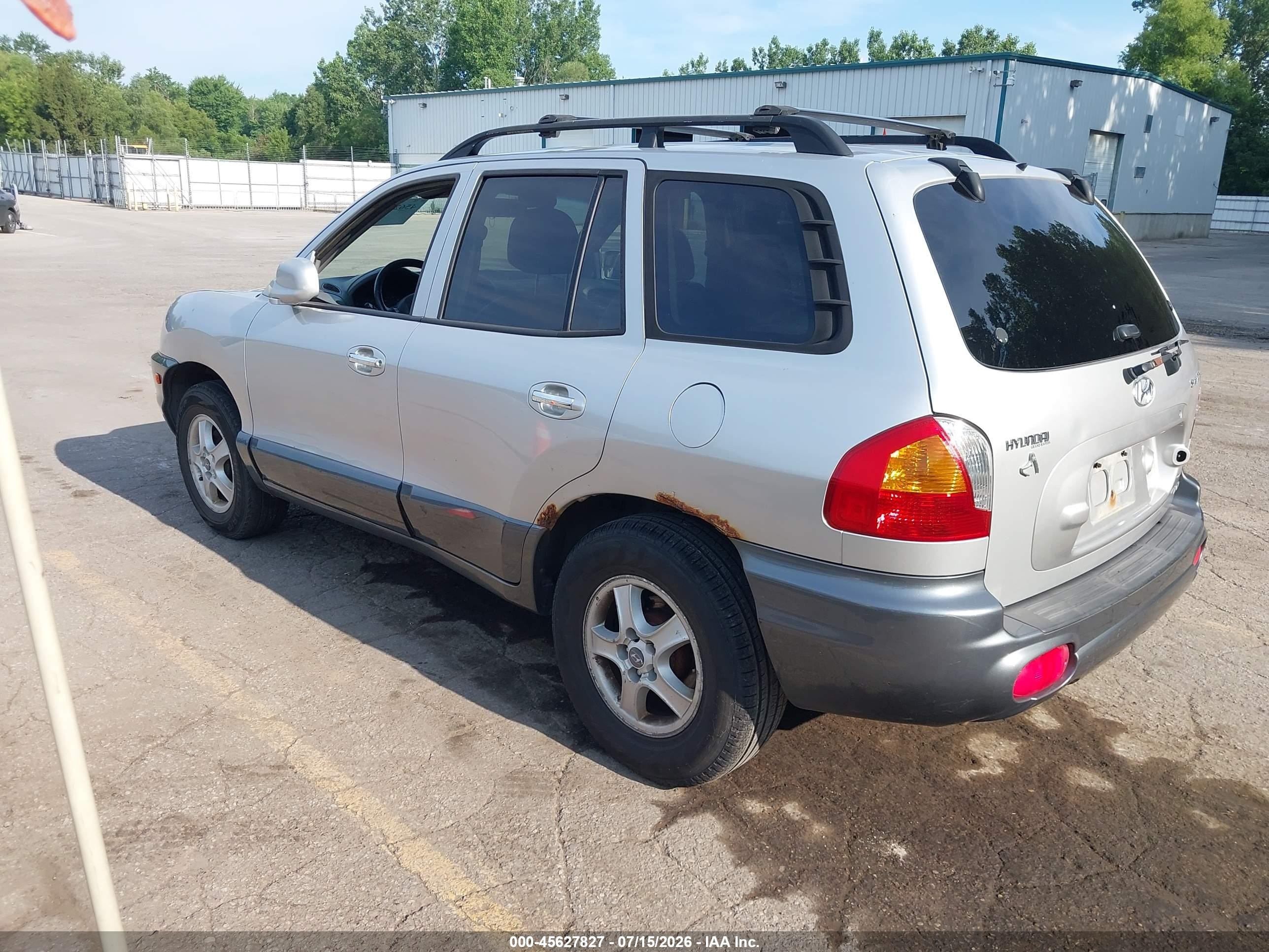 2001 Hyundai Santa Fe 2.7l V6 Gls/2.7l V6 Lx Silver vin: KM8SC83D91U010397