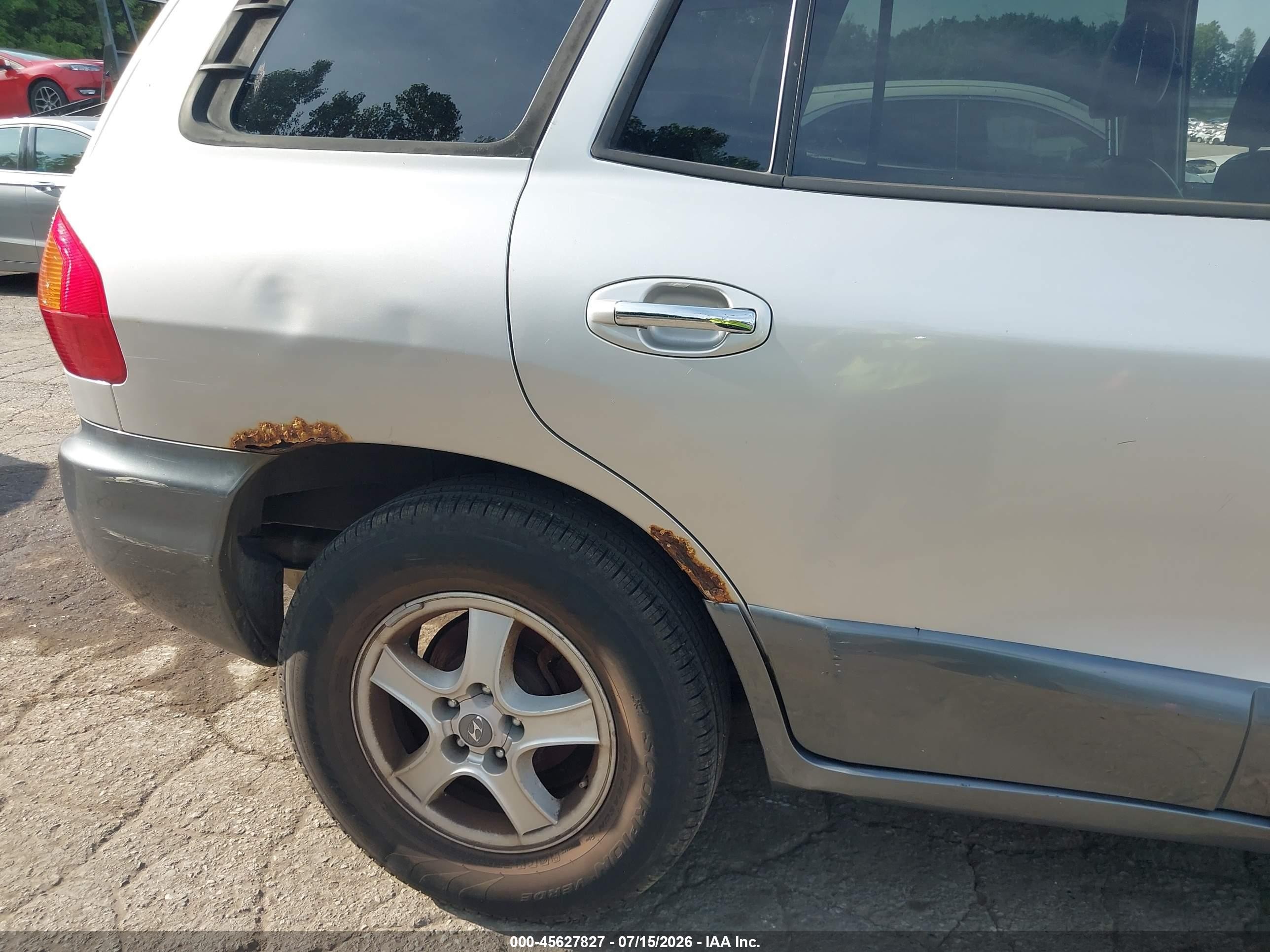 2001 Hyundai Santa Fe 2.7l V6 Gls/2.7l V6 Lx Silver vin: KM8SC83D91U010397