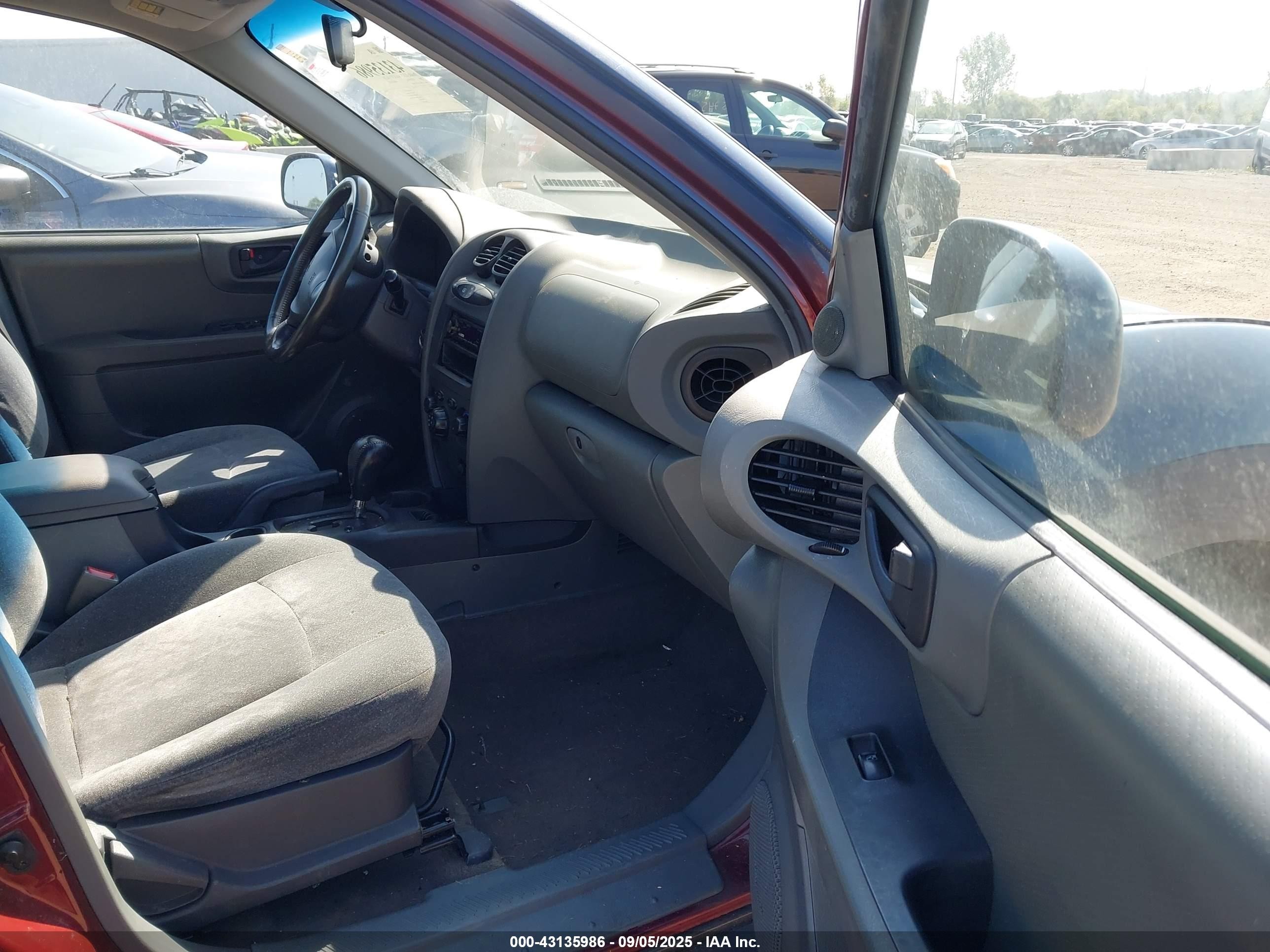 2001 Hyundai Santa Fe 2.7l V6 Gls/2.7l V6 Lx Blue vin: KM8SC83D91U094513