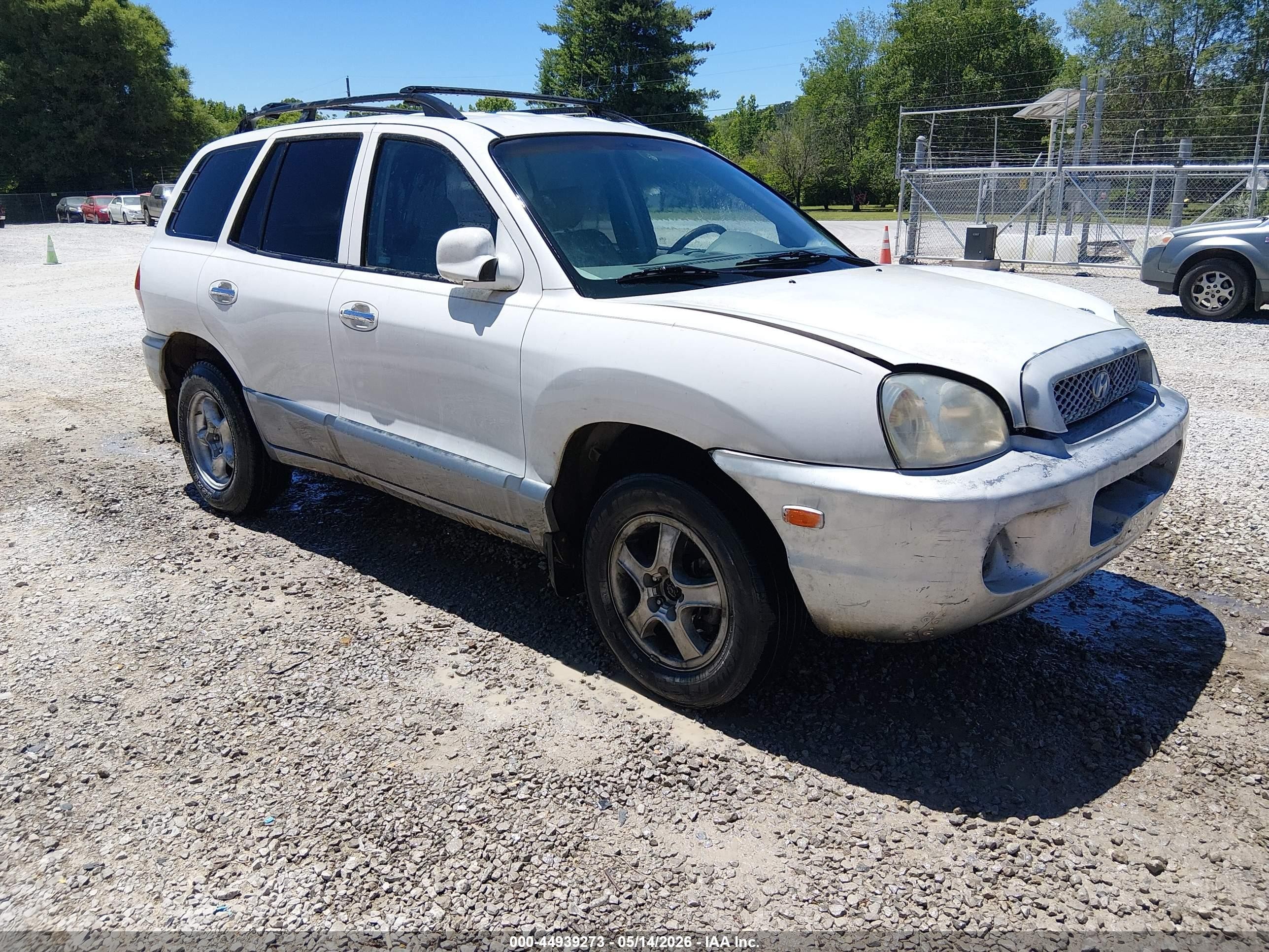 2001 Hyundai Santa Fe 2.7l V6 Gls/2.7l V6 Lx White vin: KM8SC83D91U125257