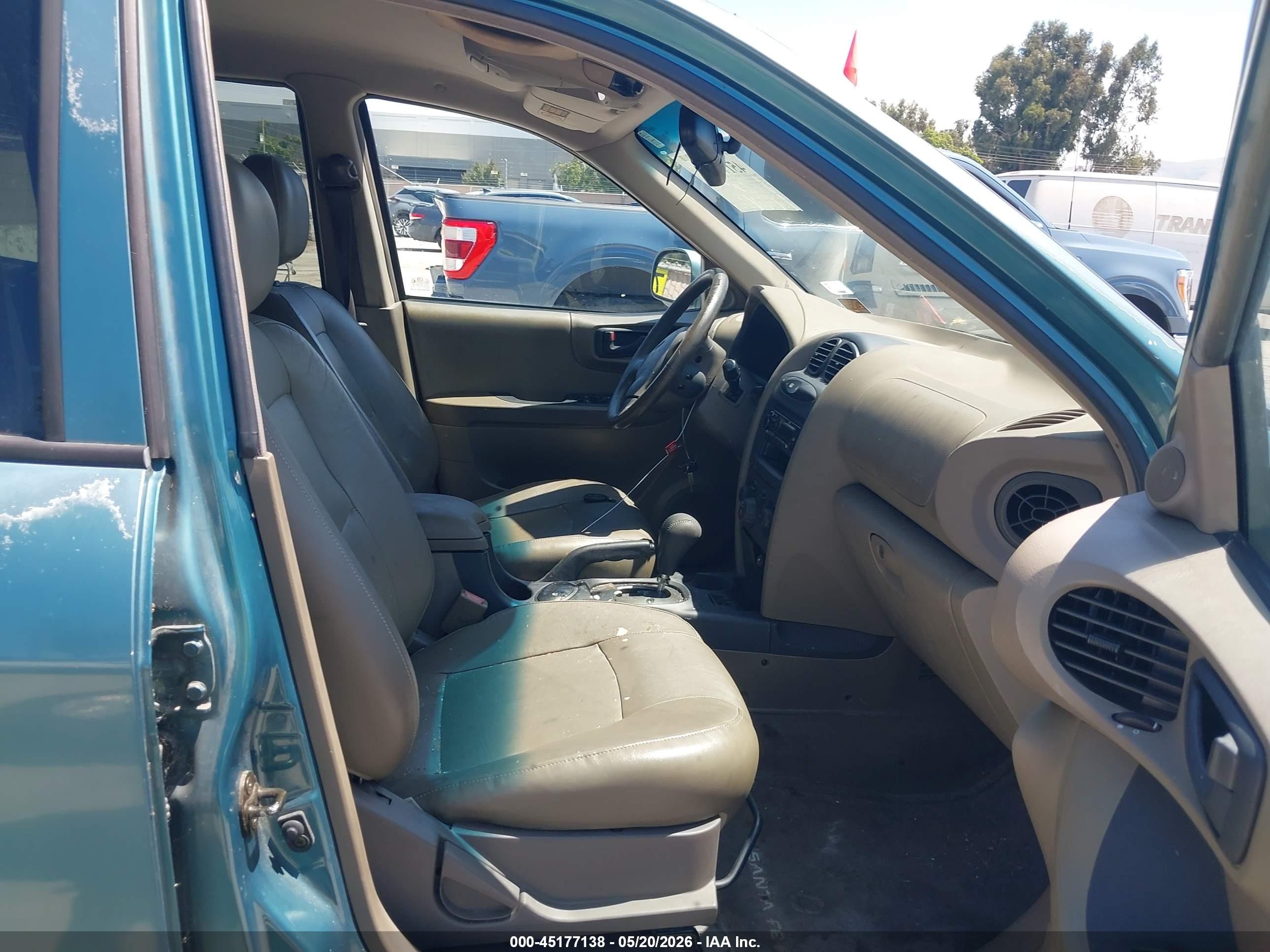2001 Hyundai Santa Fe 2.7l V6 Gls/2.7l V6 Lx Green vin: KM8SC83DX1U055056