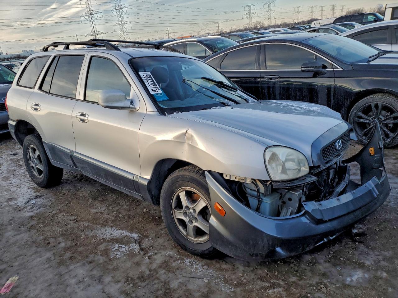 2001 Hyundai Santa Fe Gls Silver vin: KM8SC83DX1U074299